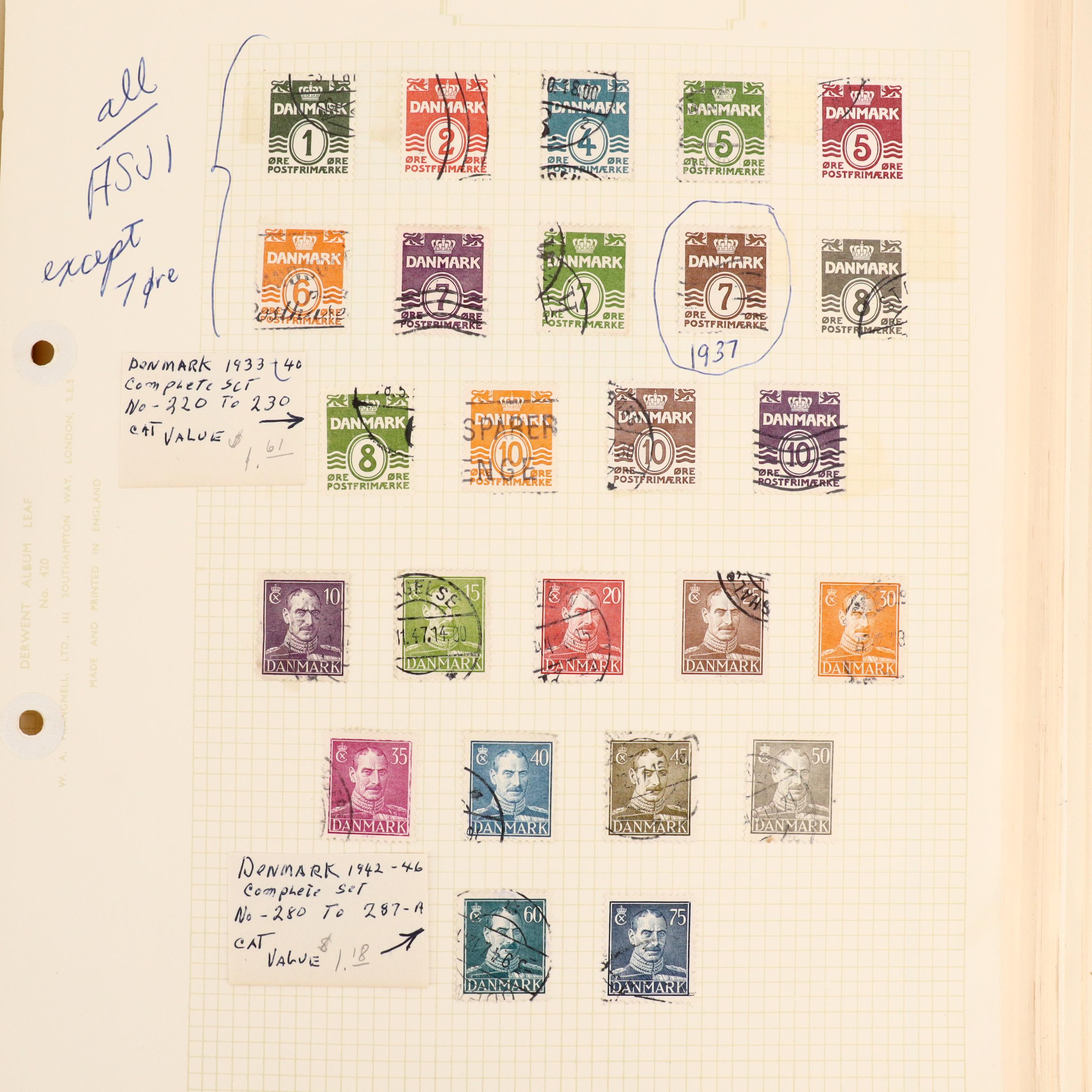 Two International Postage Stamp Albums