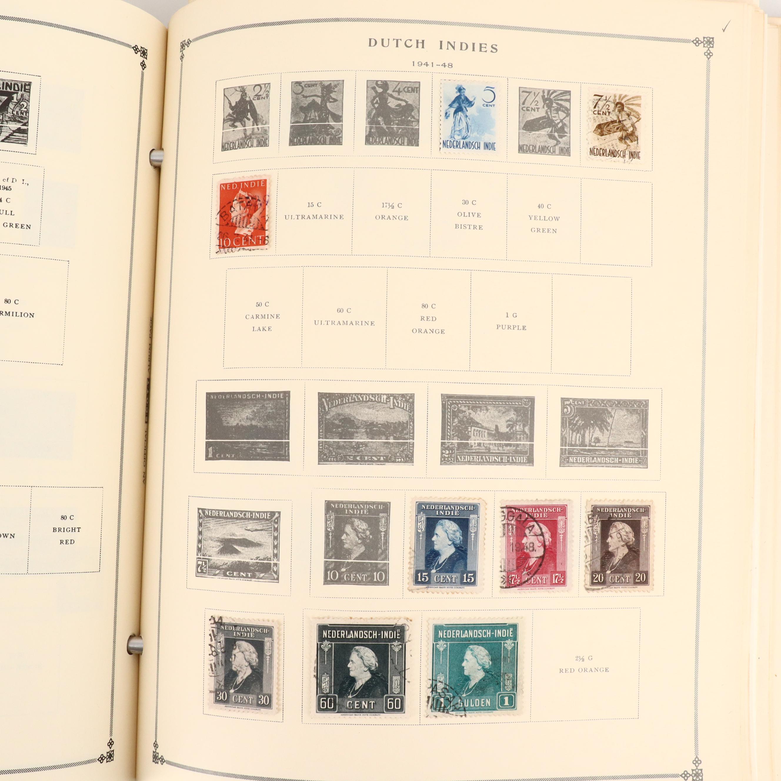 Two International Postage Stamp Albums