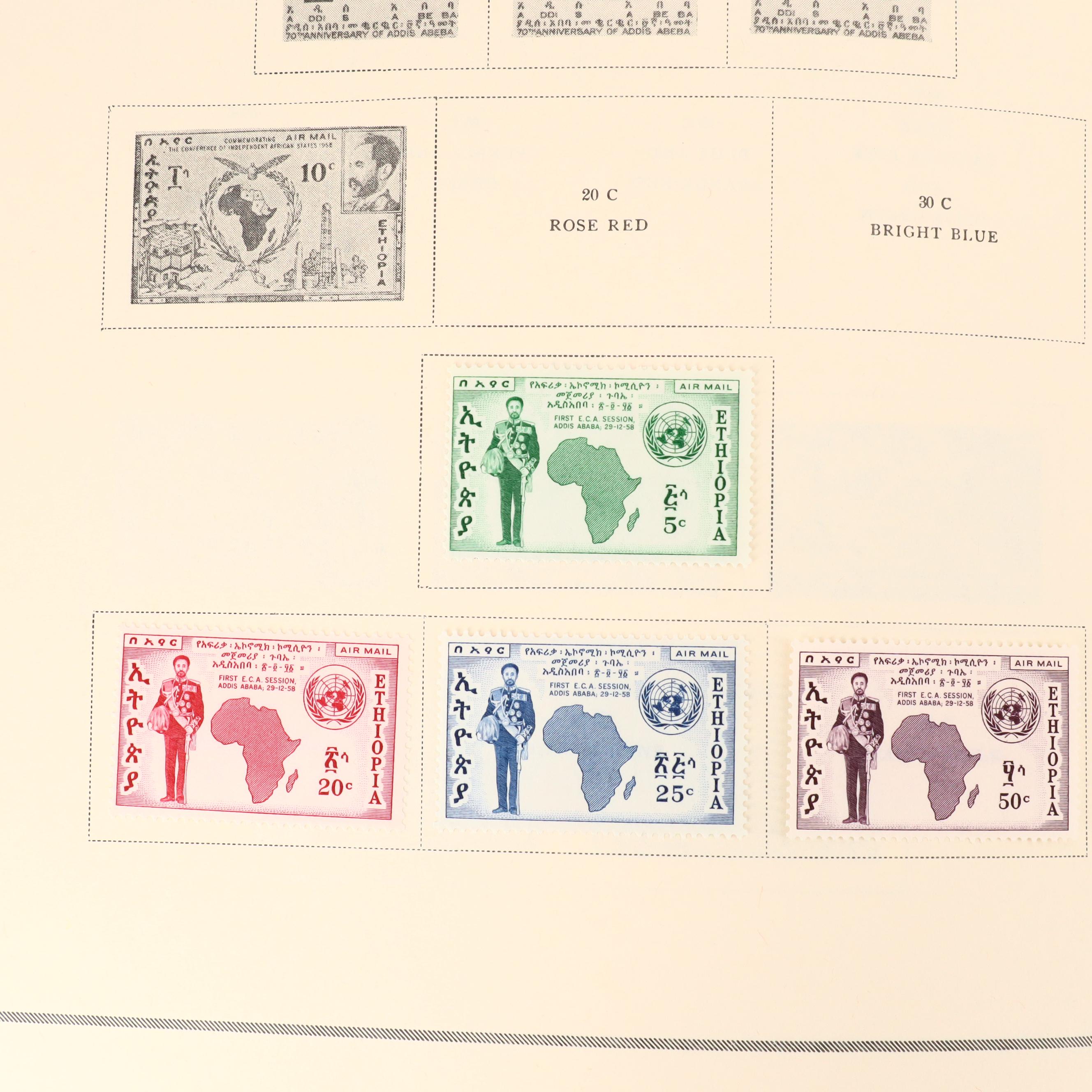 Two International Postage Stamp Albums