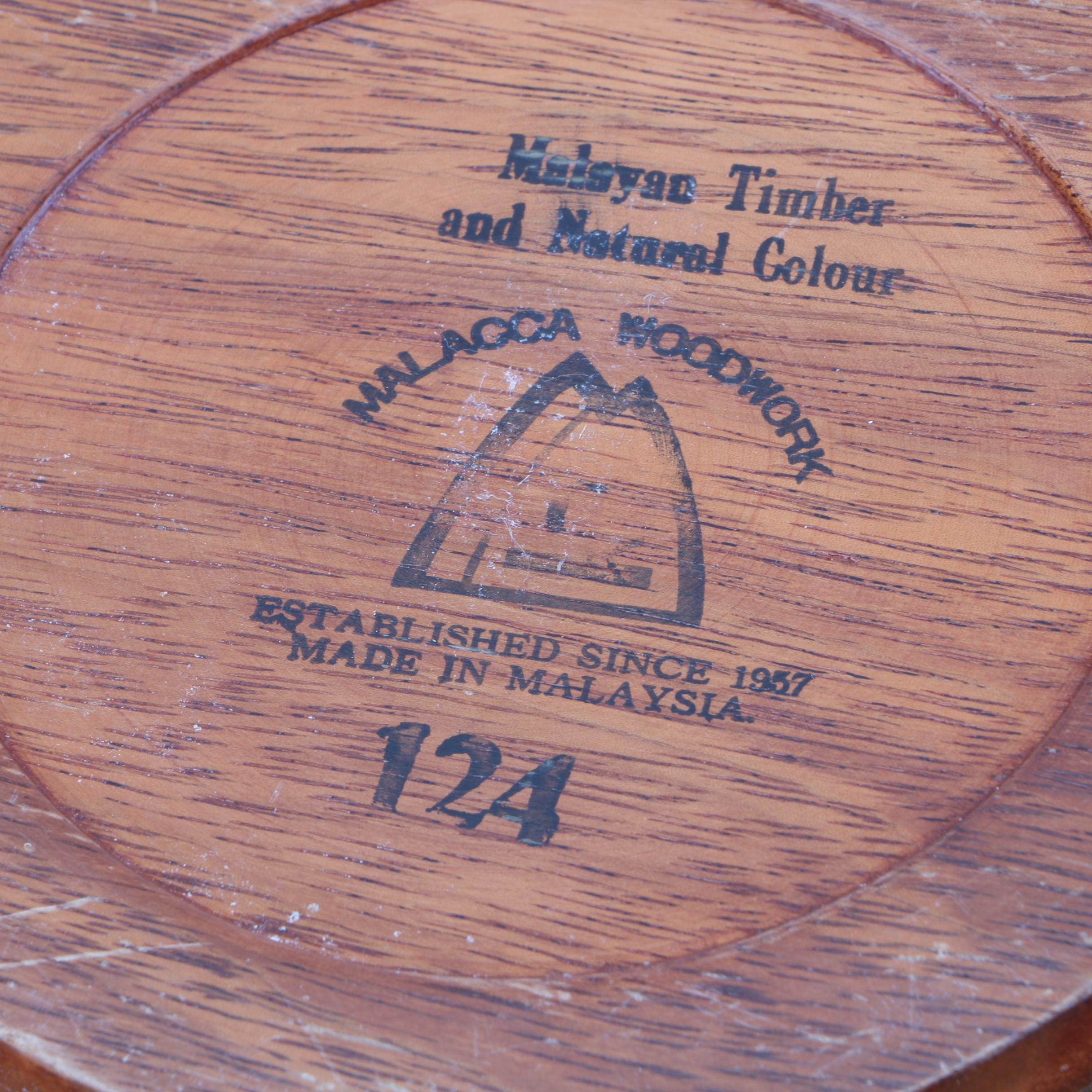 Malacca Woodwork Serving Bowls and Tray