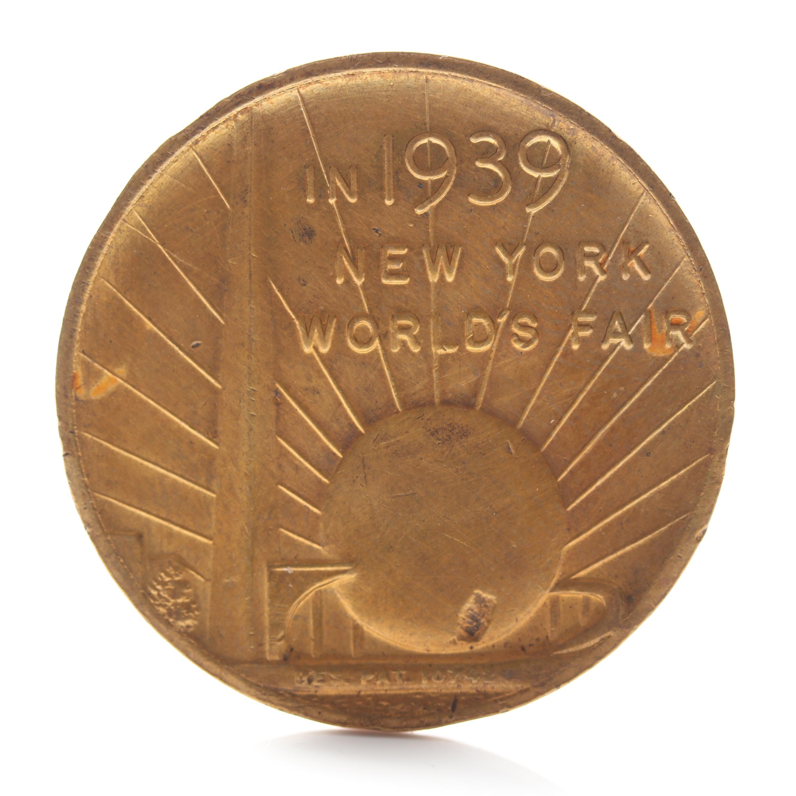 1939 New York World's Fair Copper-Alloy Token