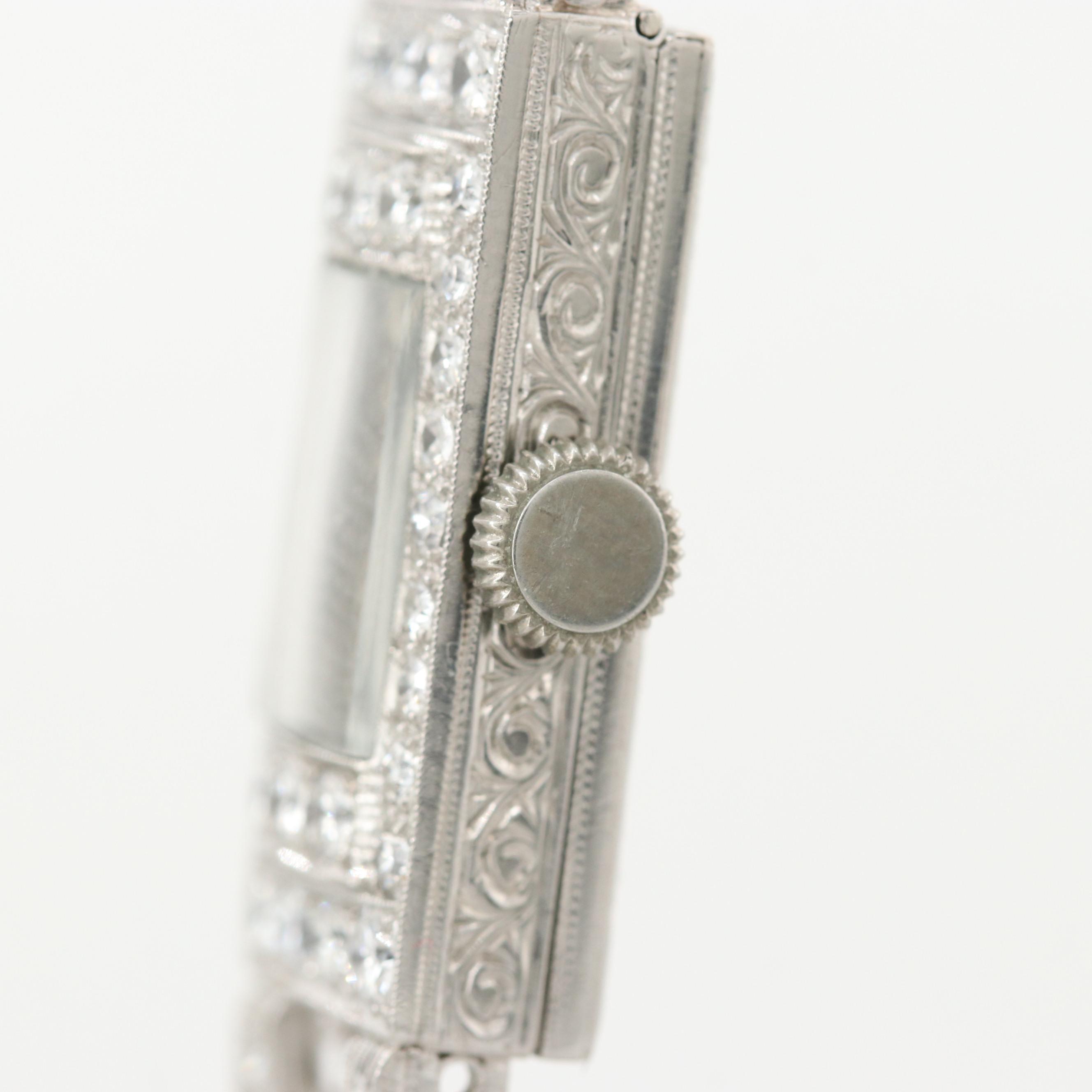 Vintage Ruth Platinum and 2.39 CTW Diamond Watch