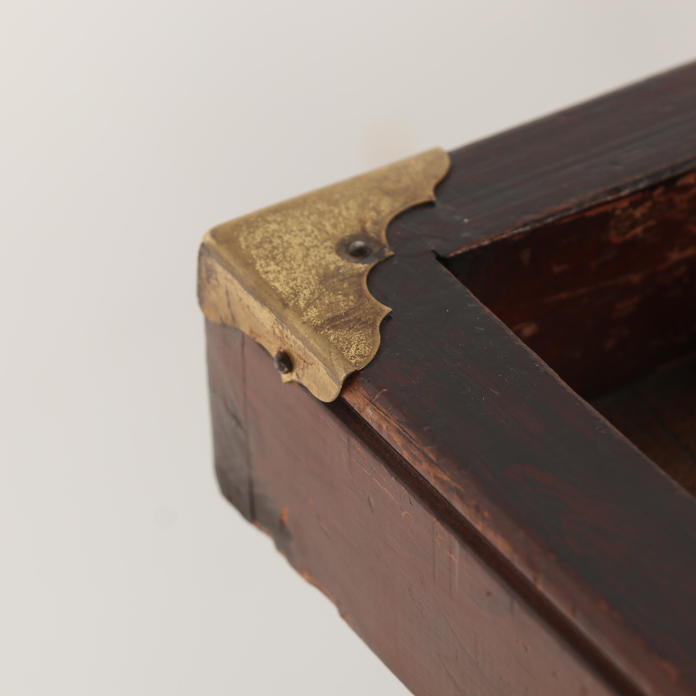 Wooden Backgammon Game Table with Game Pieces, Mid-Century