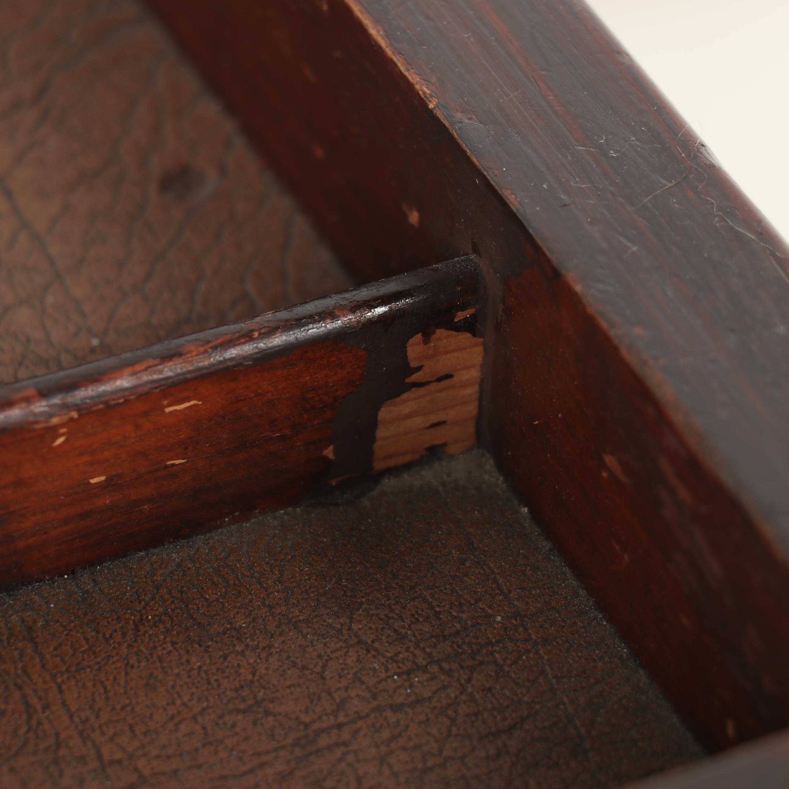 Wooden Backgammon Game Table with Game Pieces, Mid-Century