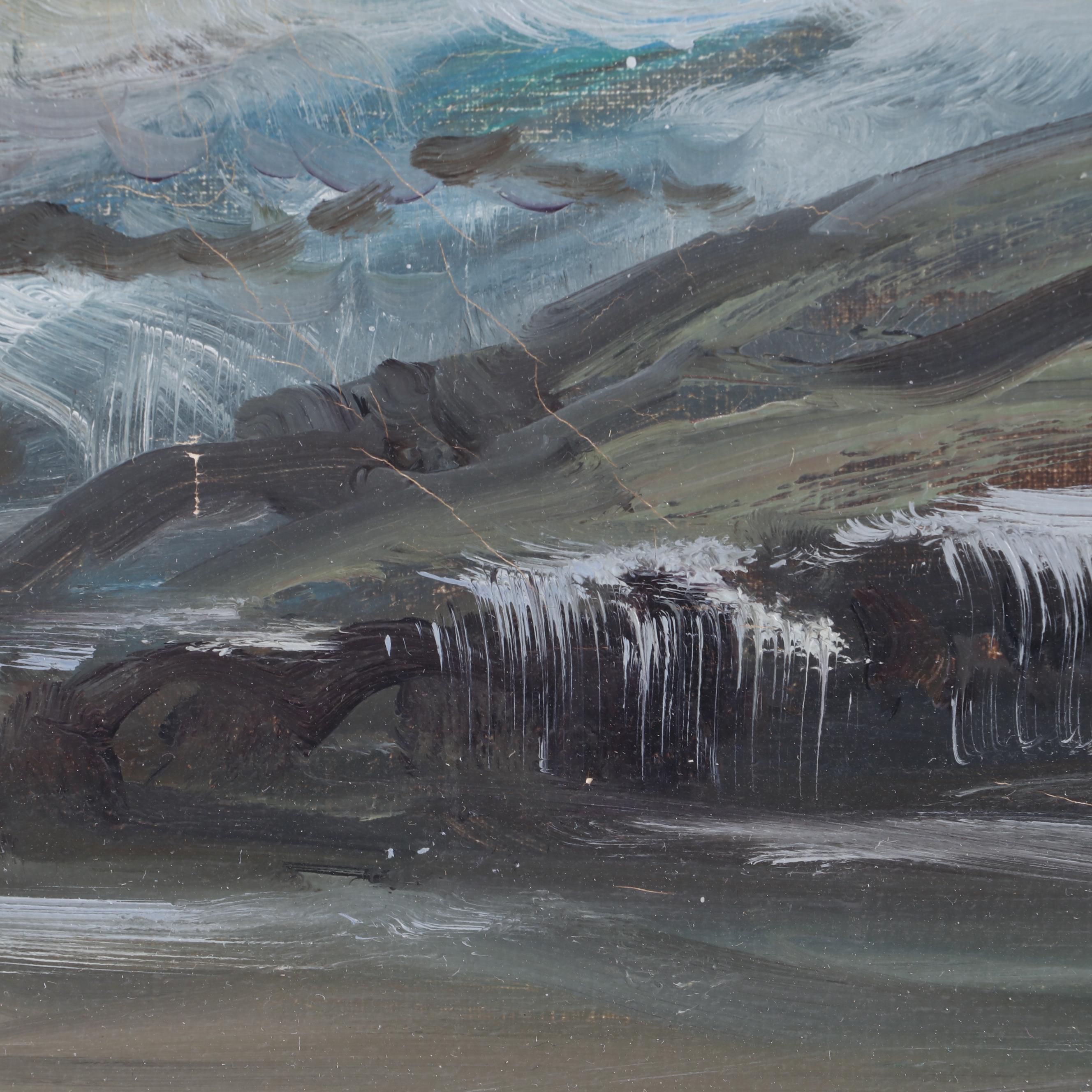 Bardi Seascape Oil Painting