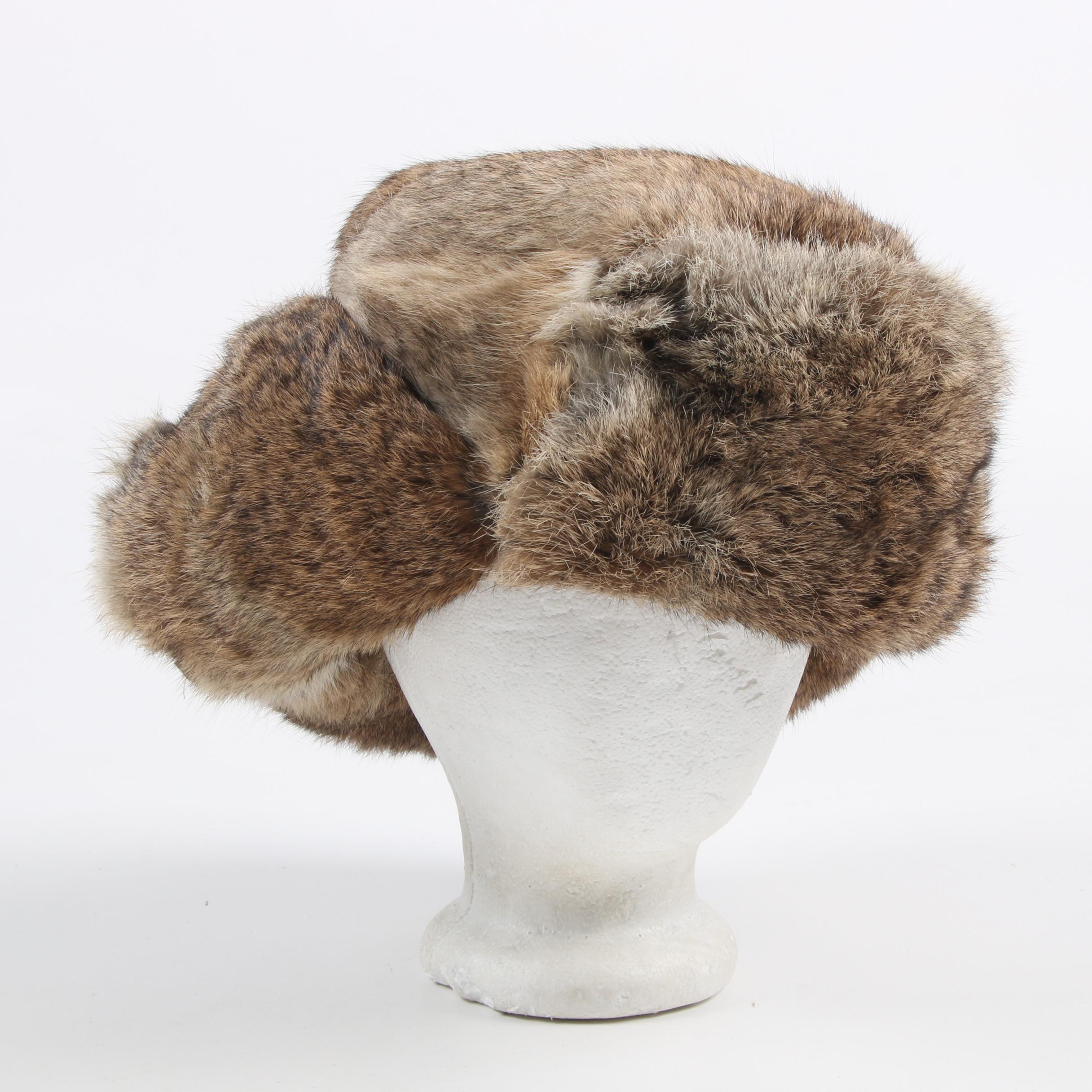 Mad Bomber Rabbit Fur Ushanka Hat