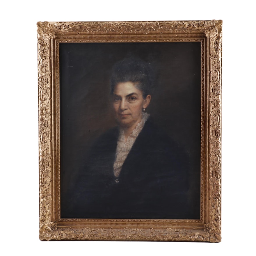 19th Century Portrait Oil Painting