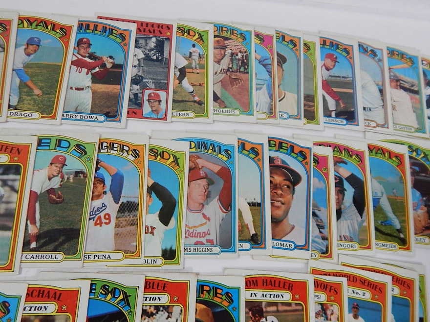 1972 Topps Baseball Card Collection with Team Cards, Rookies