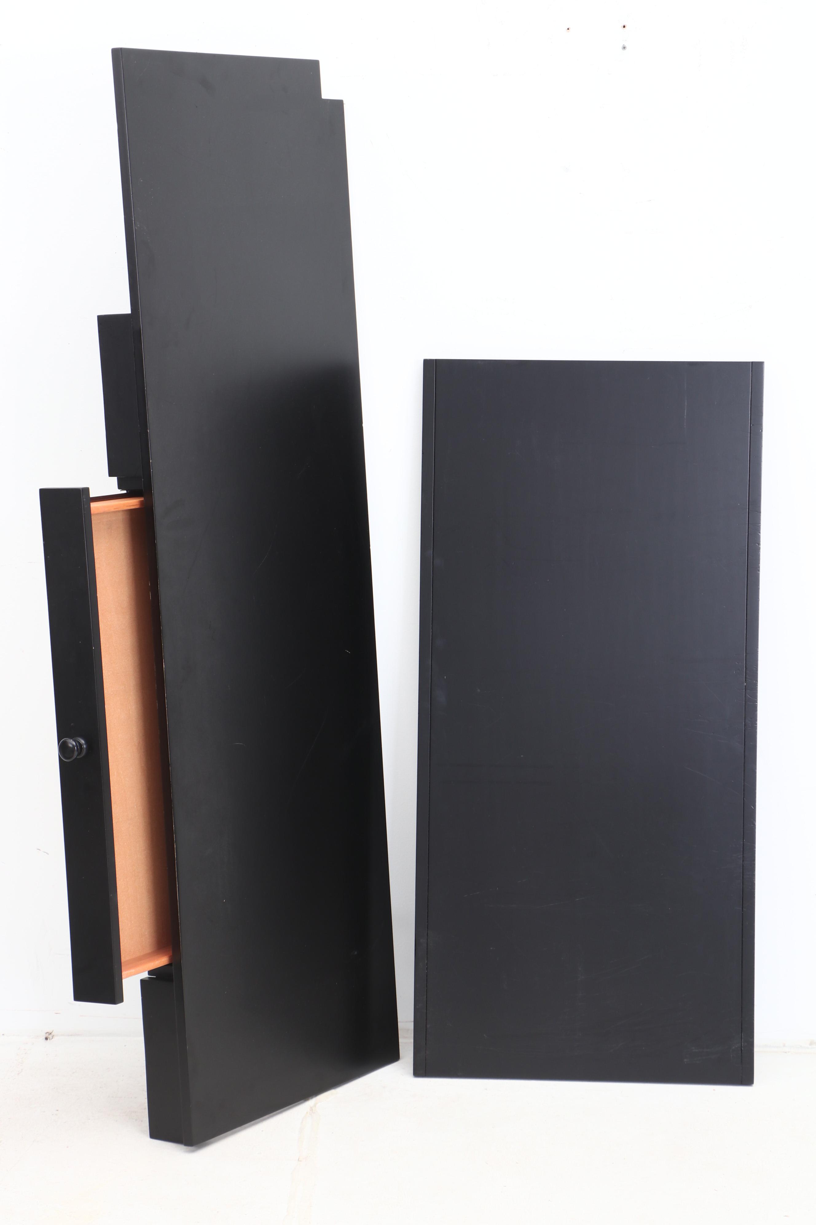 Pottery Barn Teen Full Size "Sleep + Study" Loft Bed and Desk in Black