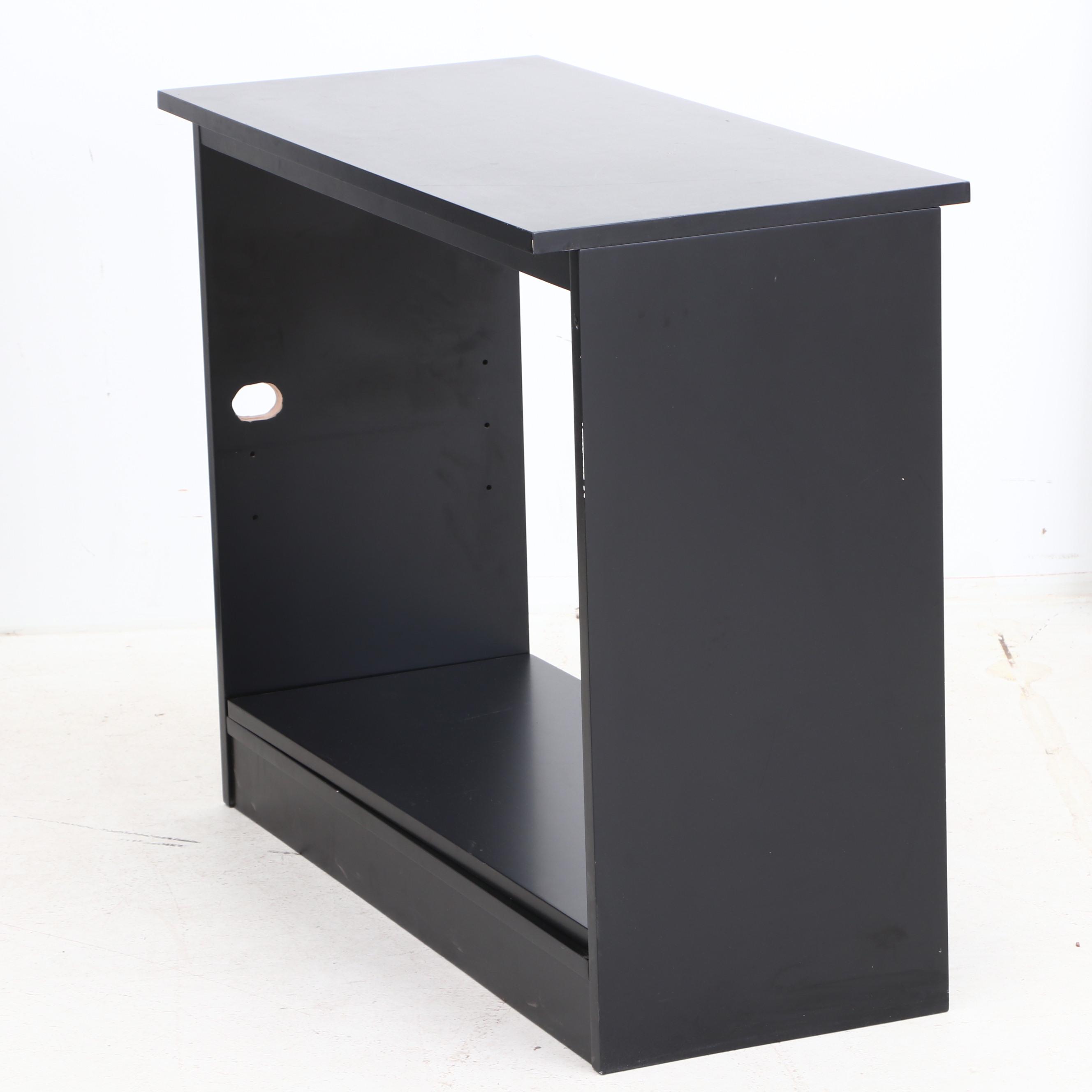 Pottery Barn Teen Full Size "Sleep + Study" Loft Bed and Desk in Black