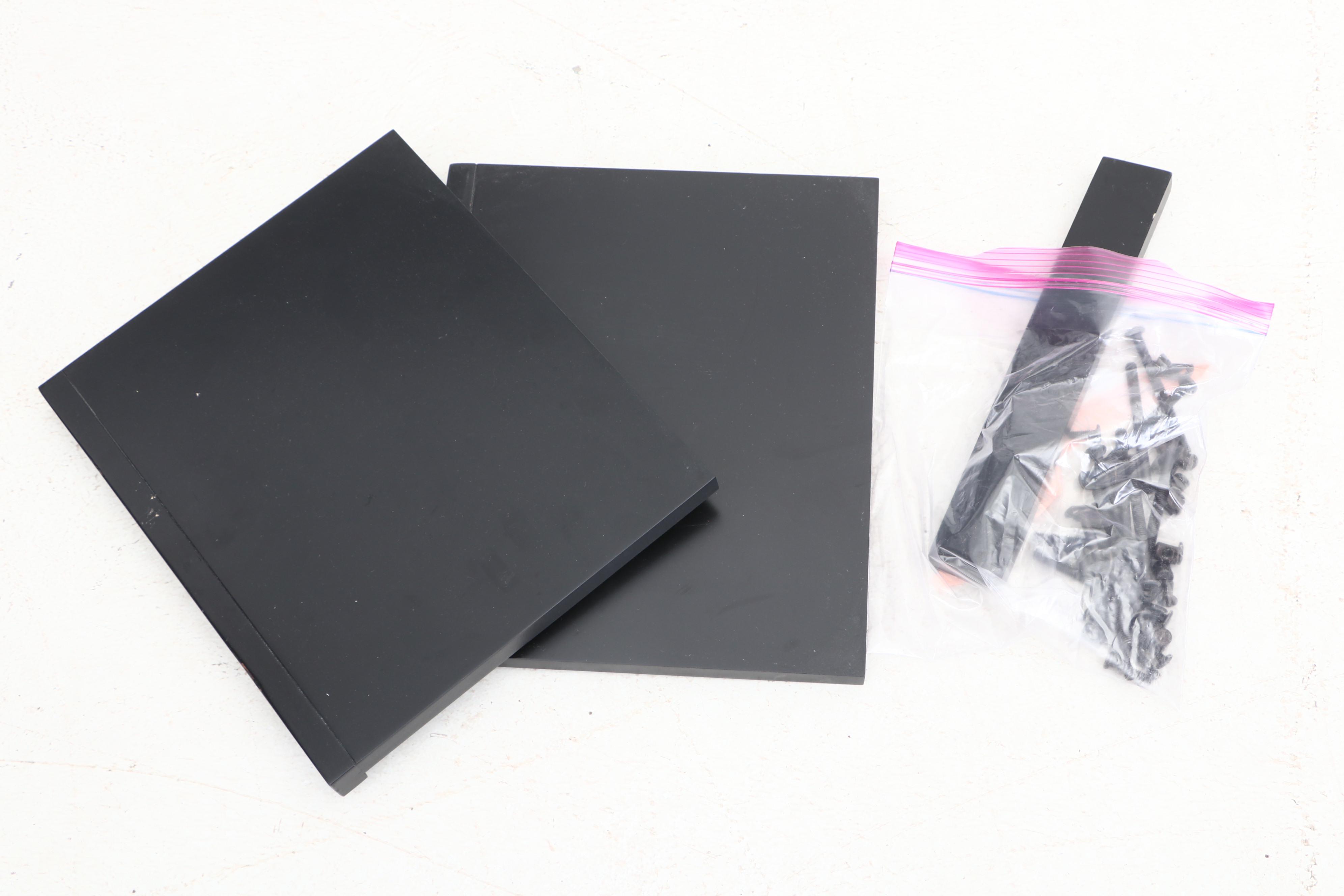 Pottery Barn Teen Full Size "Sleep + Study" Loft Bed and Desk in Black