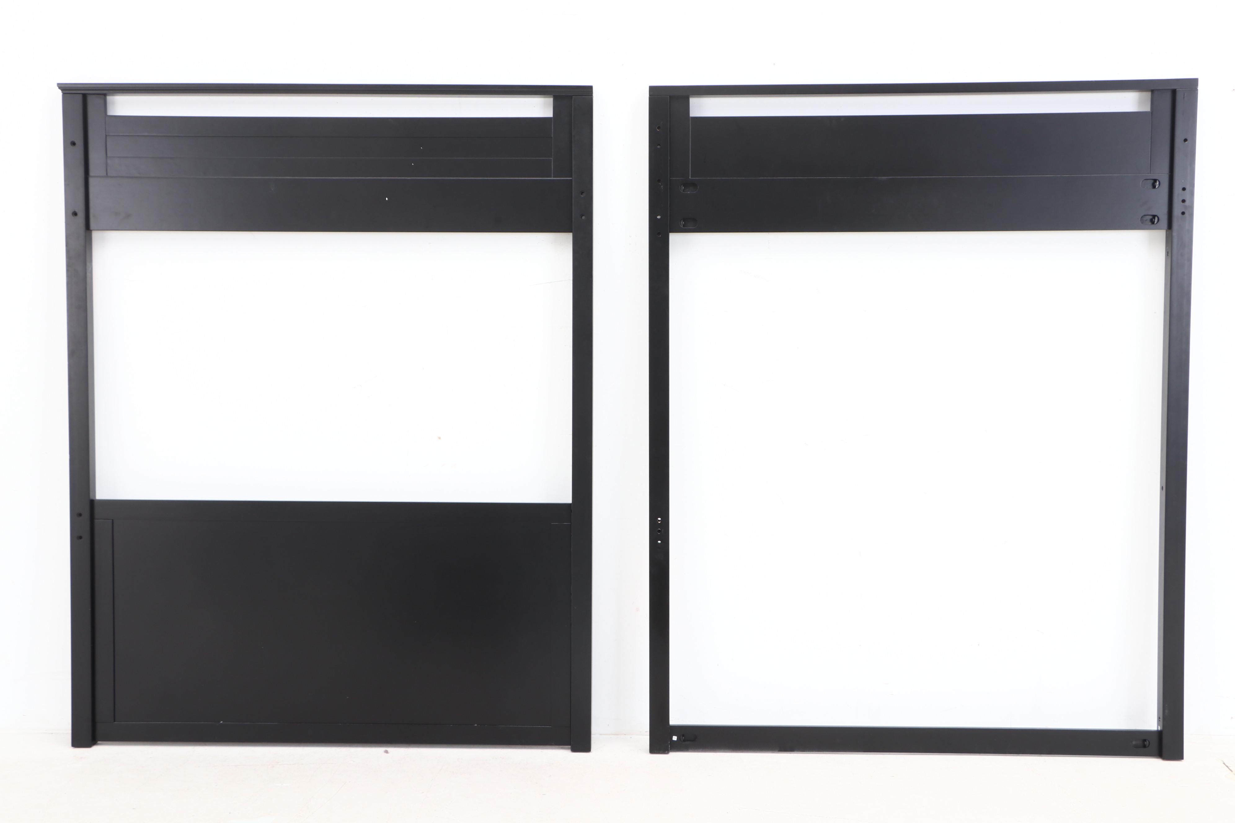 Pottery Barn Teen Full Size "Sleep + Study" Loft Bed and Desk in Black