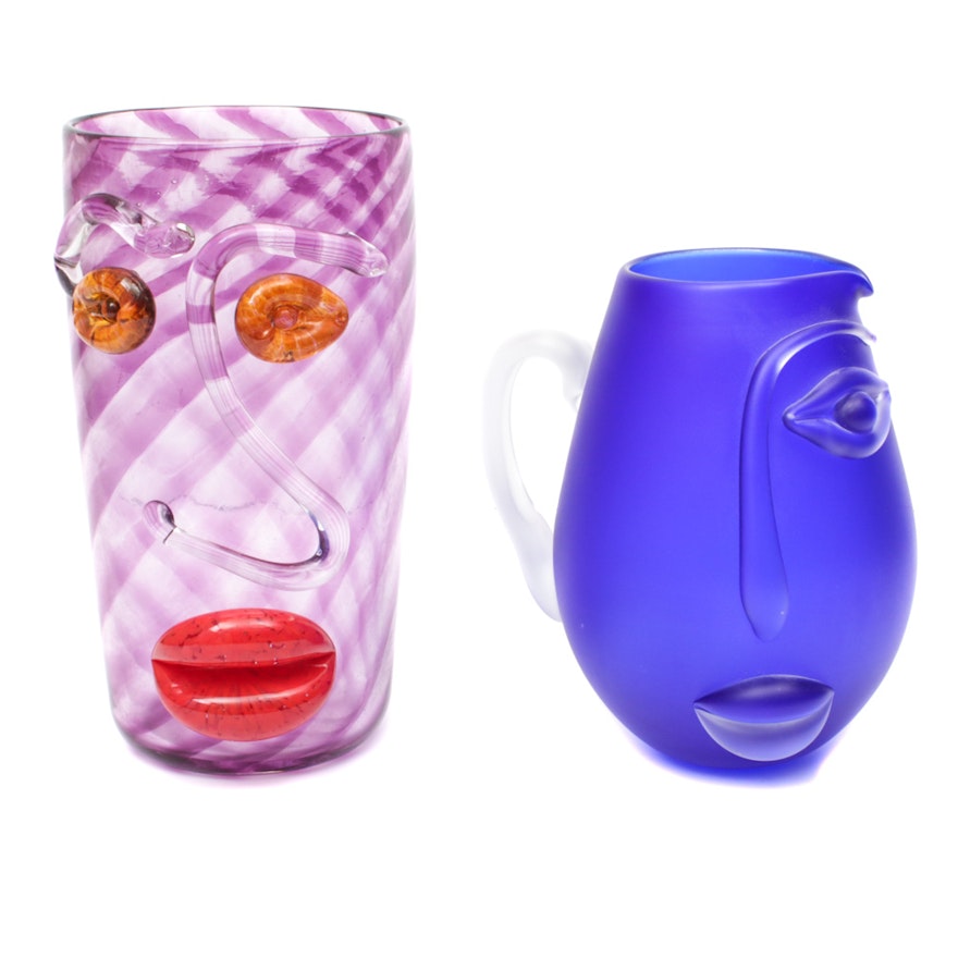 Effigial Blown Glass Vases