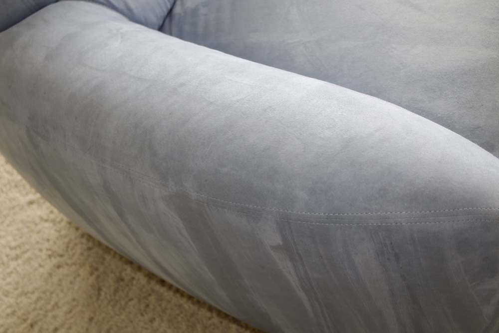 Italy 2000 Suede Armchair, Made in Italy