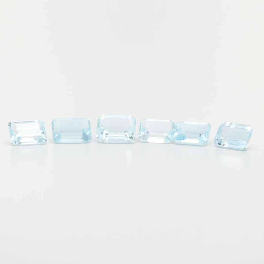 Loose 19.33 CTW Aquamarine Gemstones