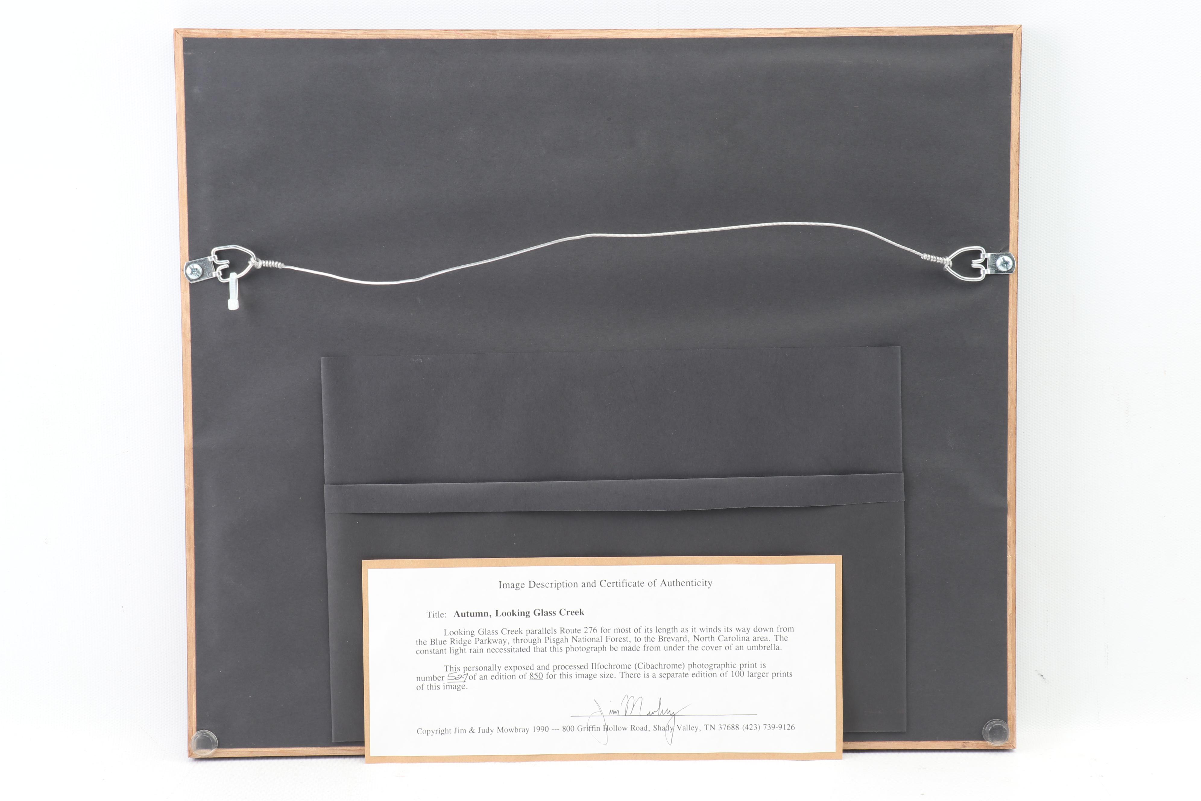 Jim Mowbray Limited Edition Ilfochrome Photographs