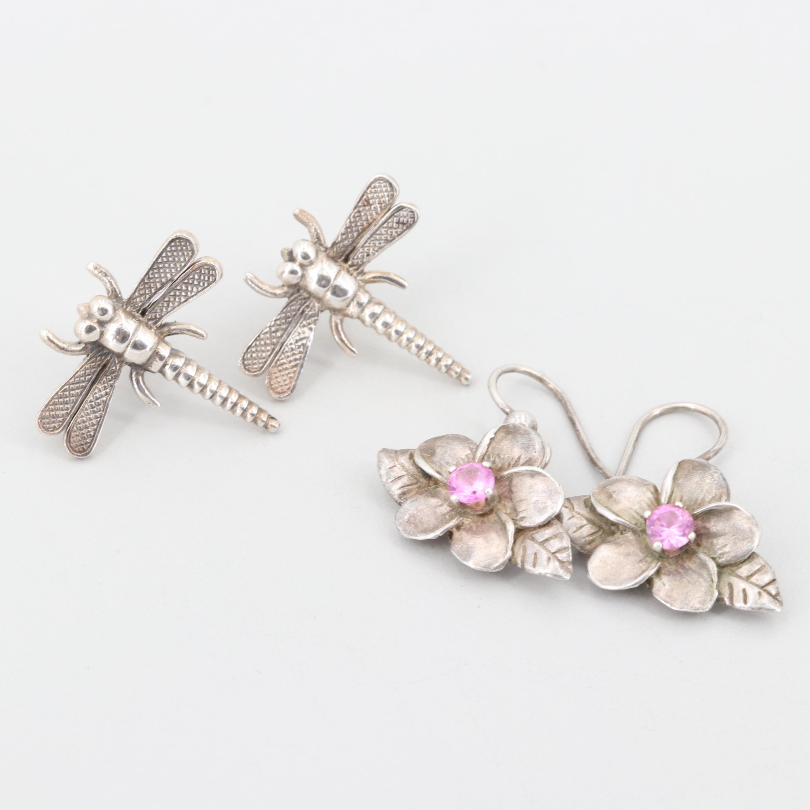 Sterling Dolphin Gem Charms and Earrings Featuring Hearts by James Avery