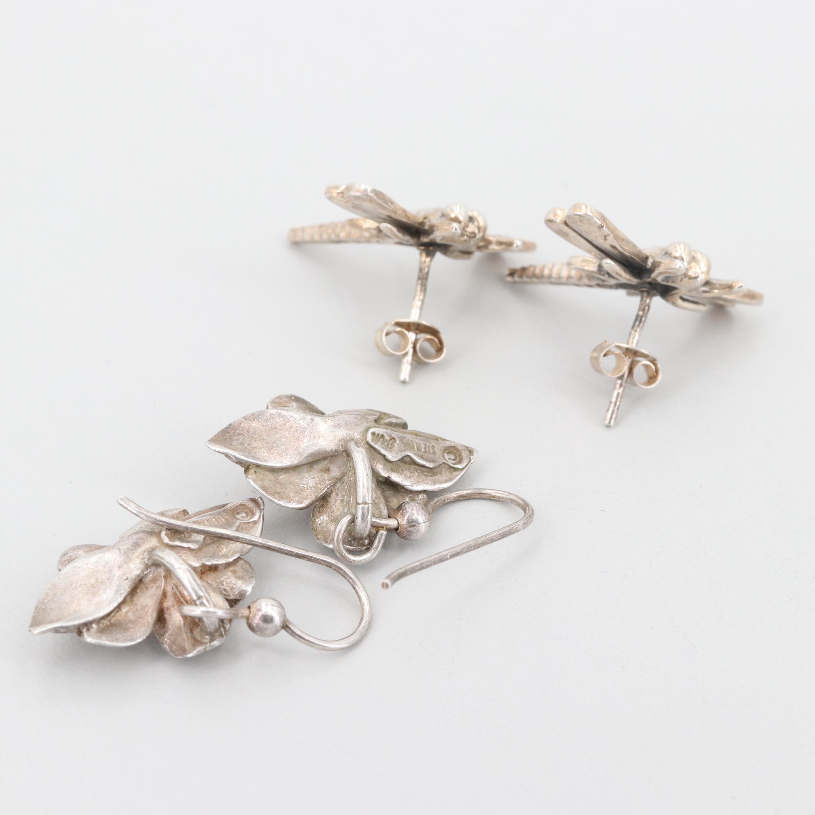 Sterling Dolphin Gem Charms and Earrings Featuring Hearts by James Avery