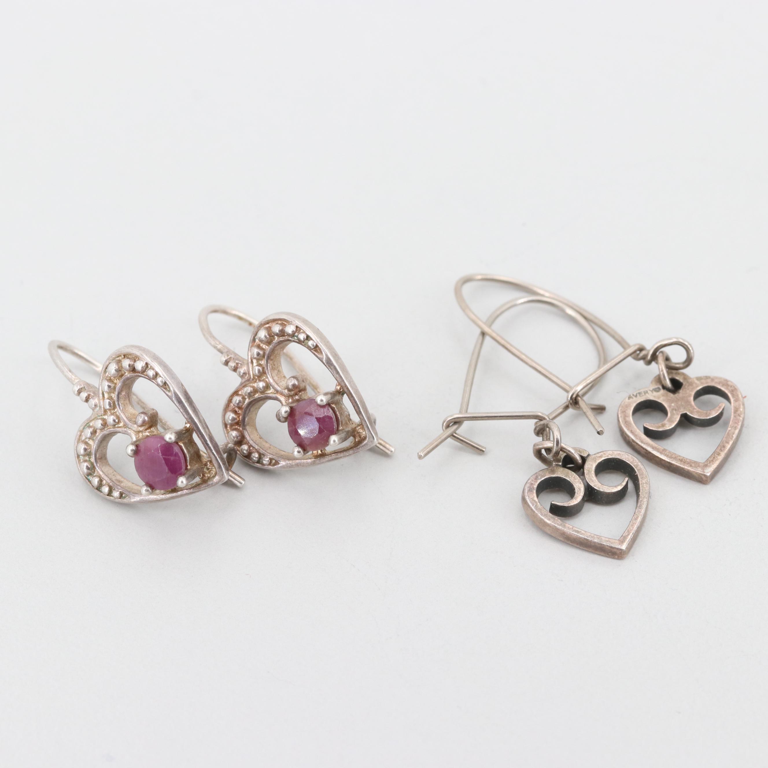Sterling Dolphin Gem Charms and Earrings Featuring Hearts by James Avery