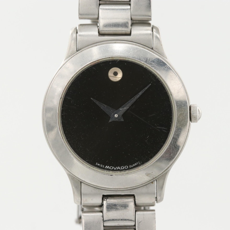 Movado Museum Stainless Steel Quartz Wristwatch