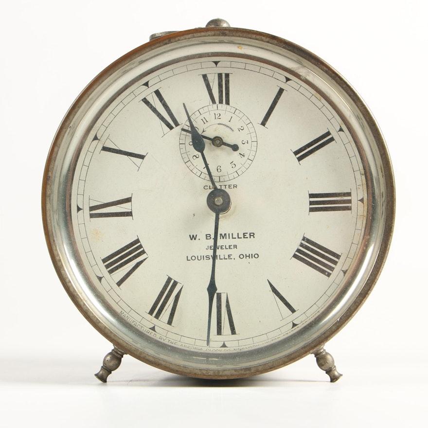 Ansonia Clock Co. "Clatter" Alarm Clock