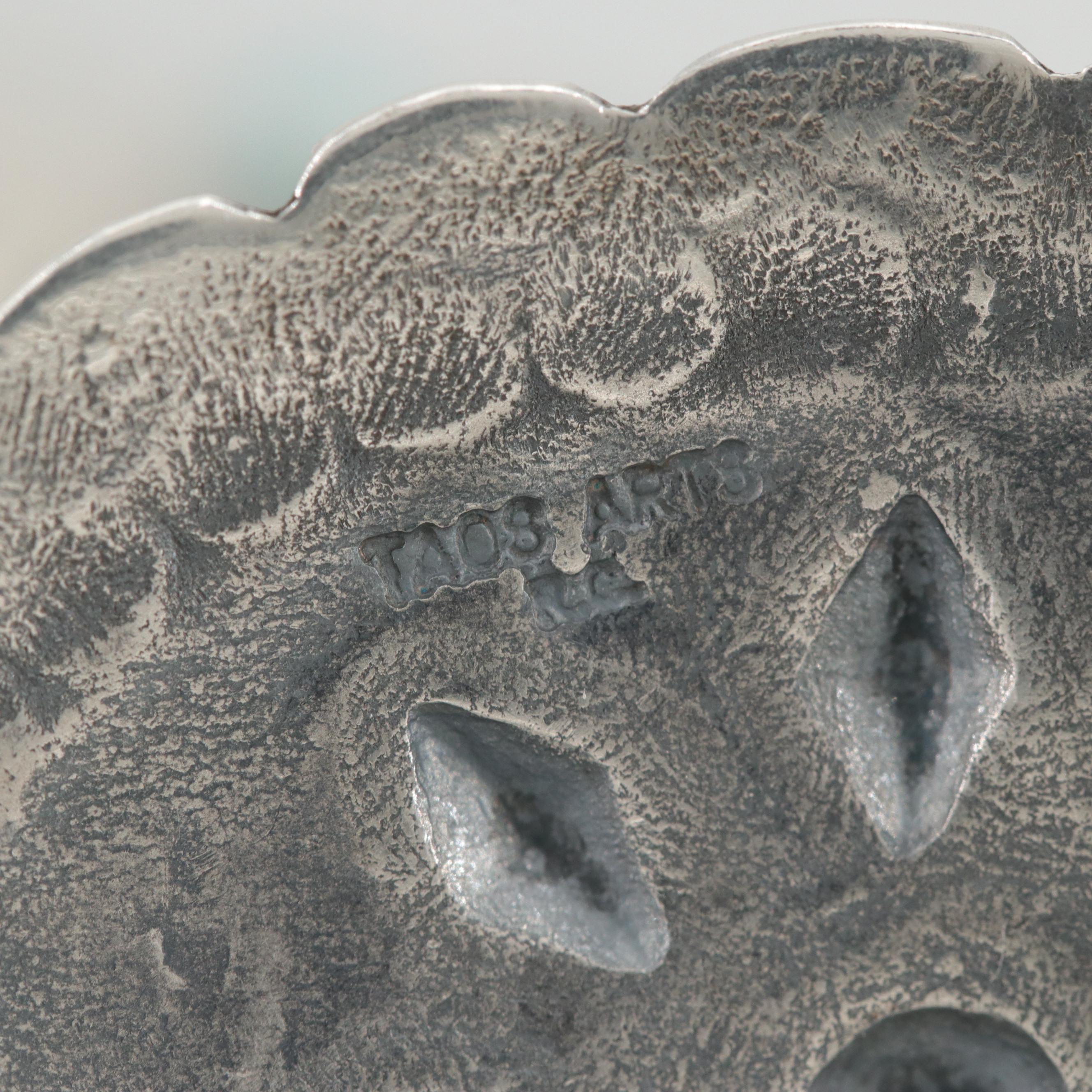 Rodney Concha Taos Arts Sterling Silver Concho Belt with Turquoise