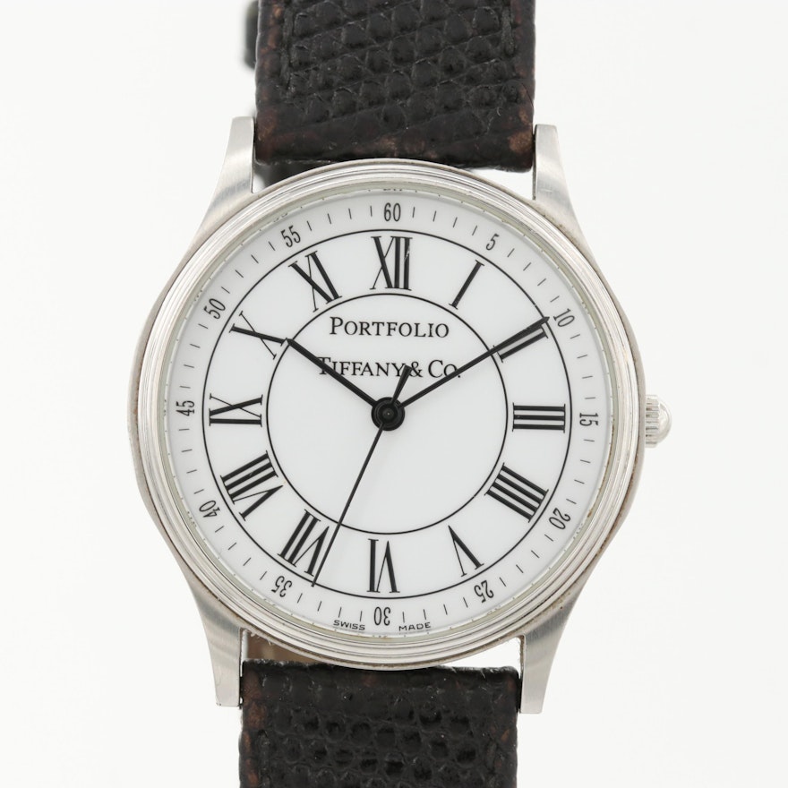 Tiffany & Co. Portfolio Stainless Steel Quartz Wristwatch