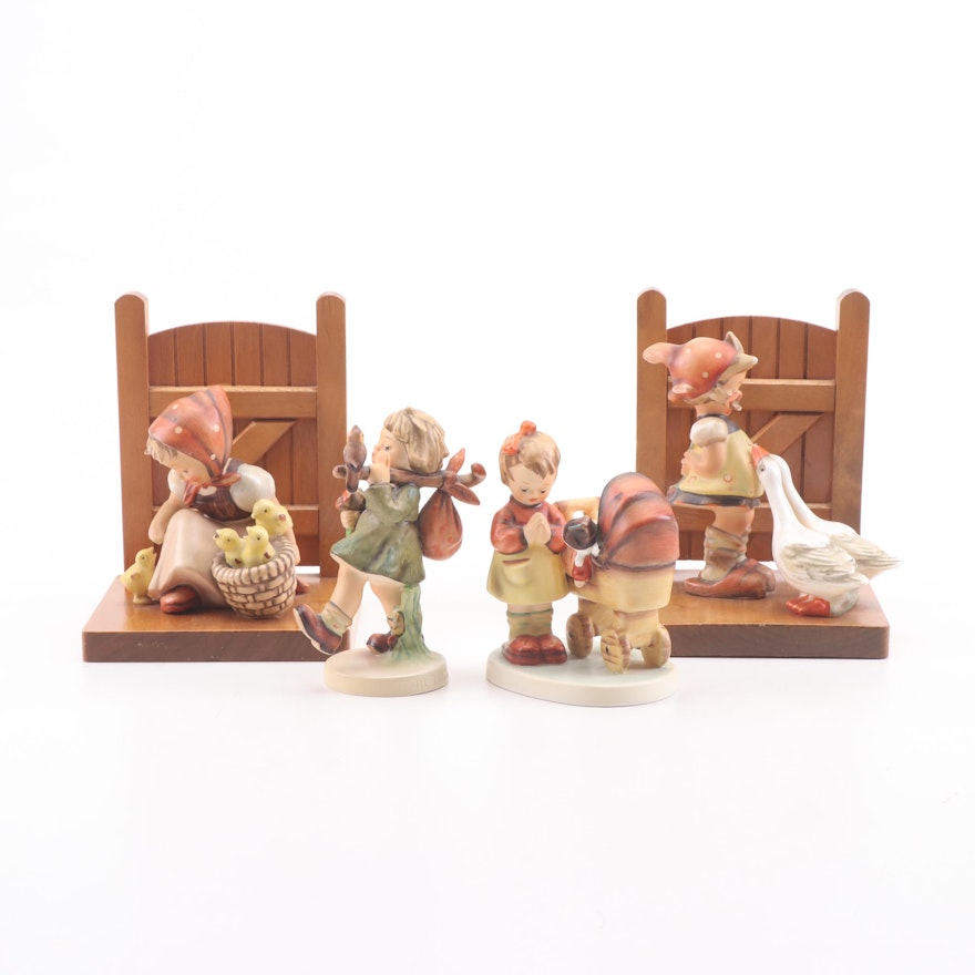 Goebel Hummel Porcelain Figurines and Bookends