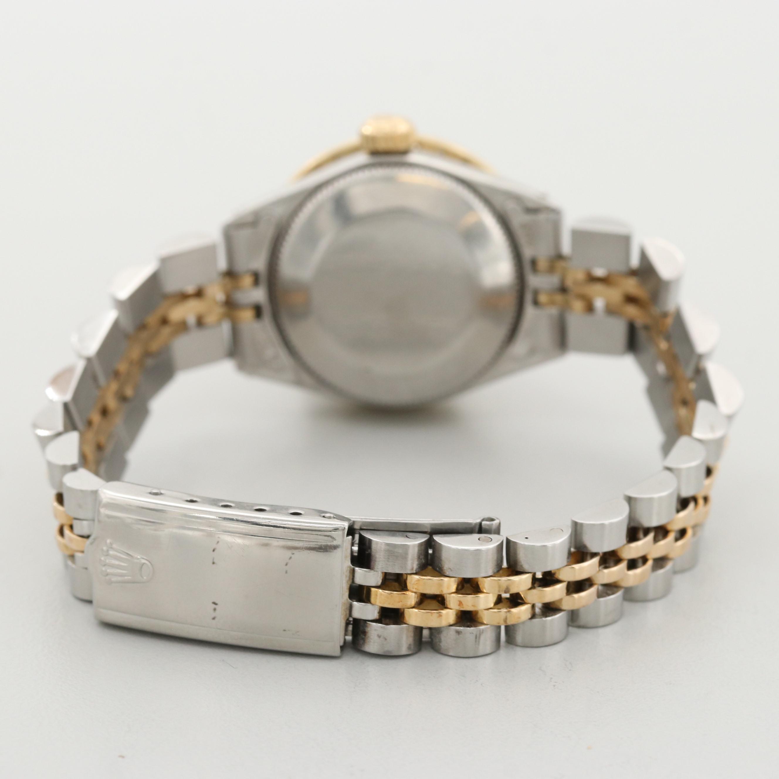 Rolex Datejust Stainless Steel, 14K Gold And Diamond Automatic Watch, 1969