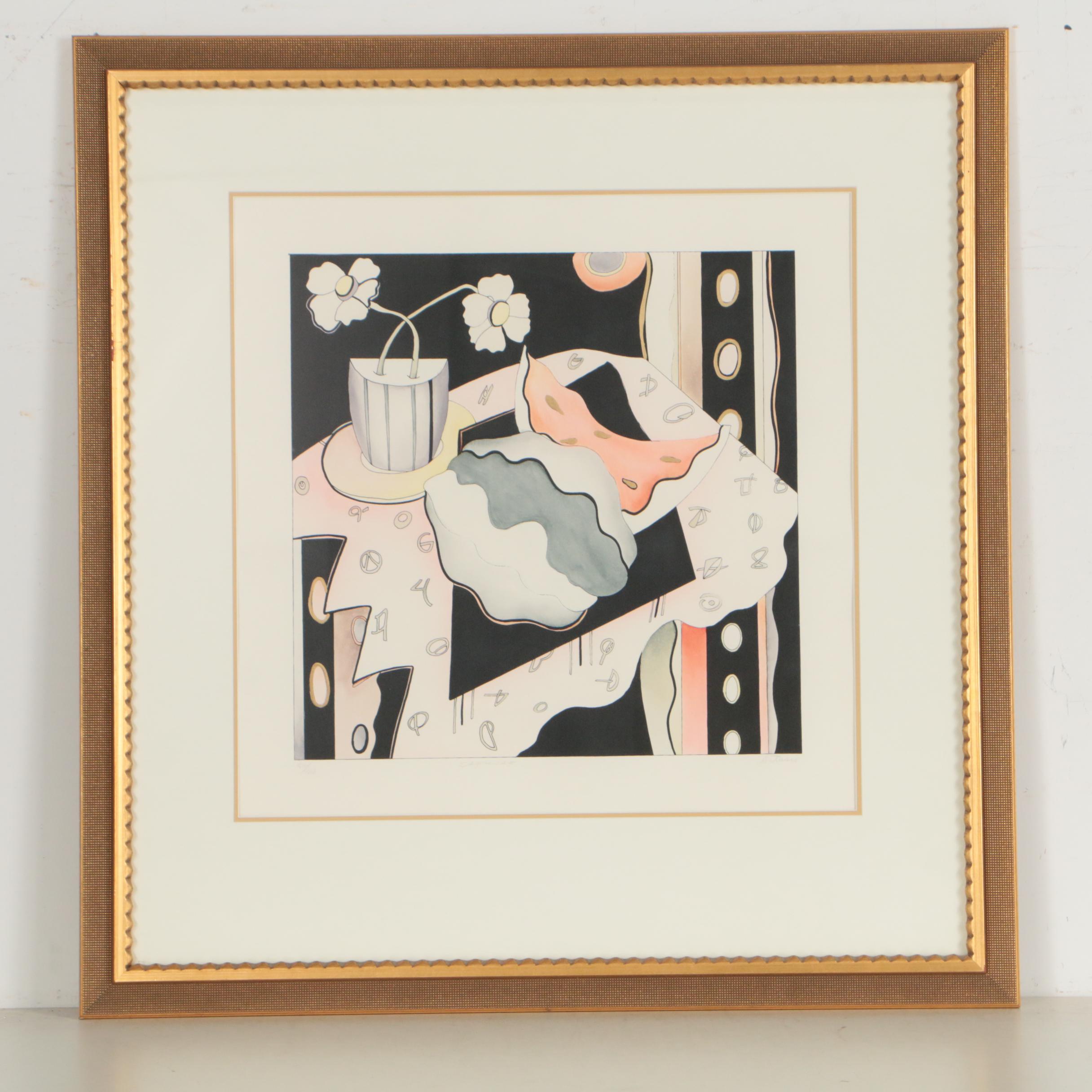 Laura Artusio Serigraphs "Cappucino" and "Espresso"