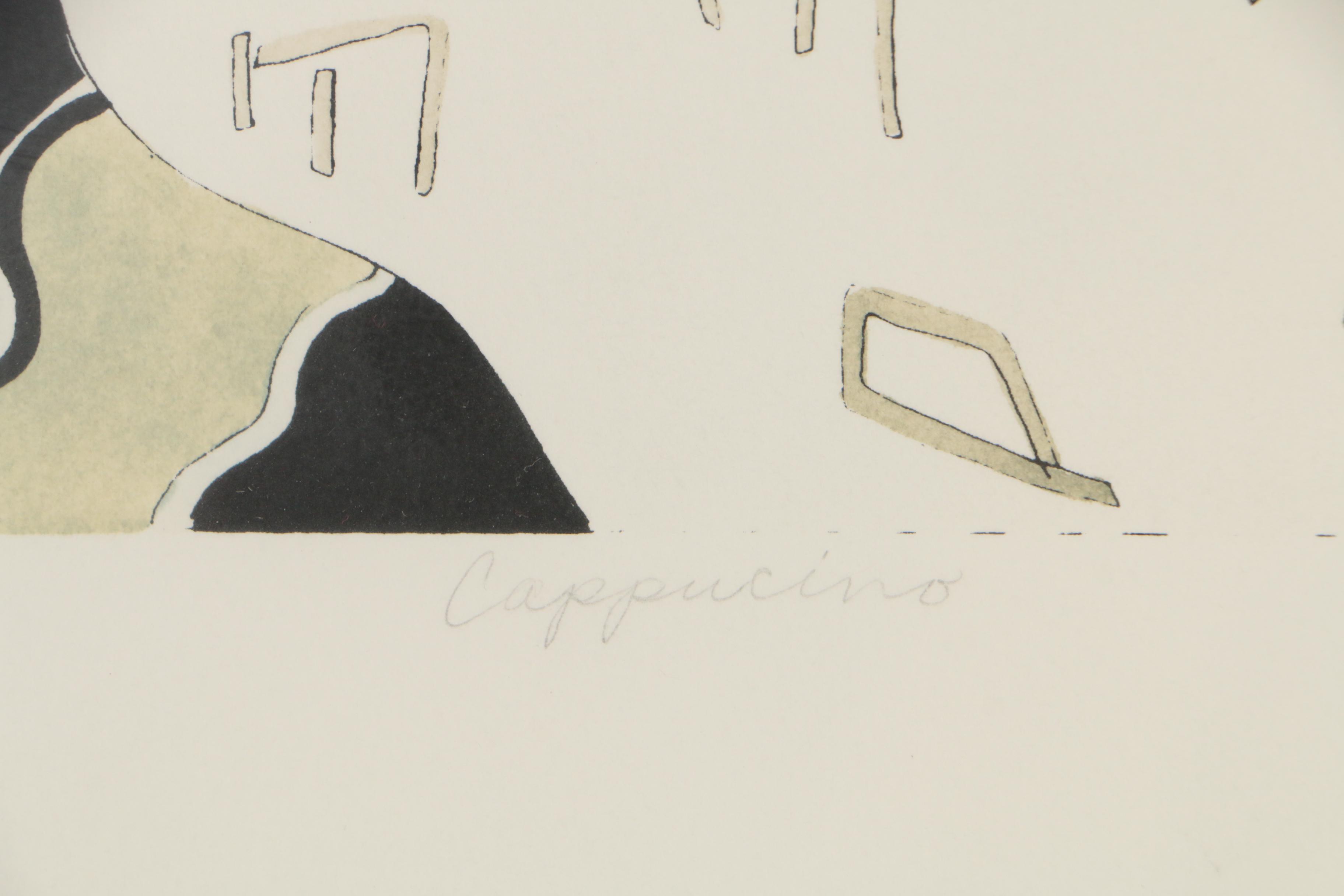 Laura Artusio Serigraphs "Cappucino" and "Espresso"