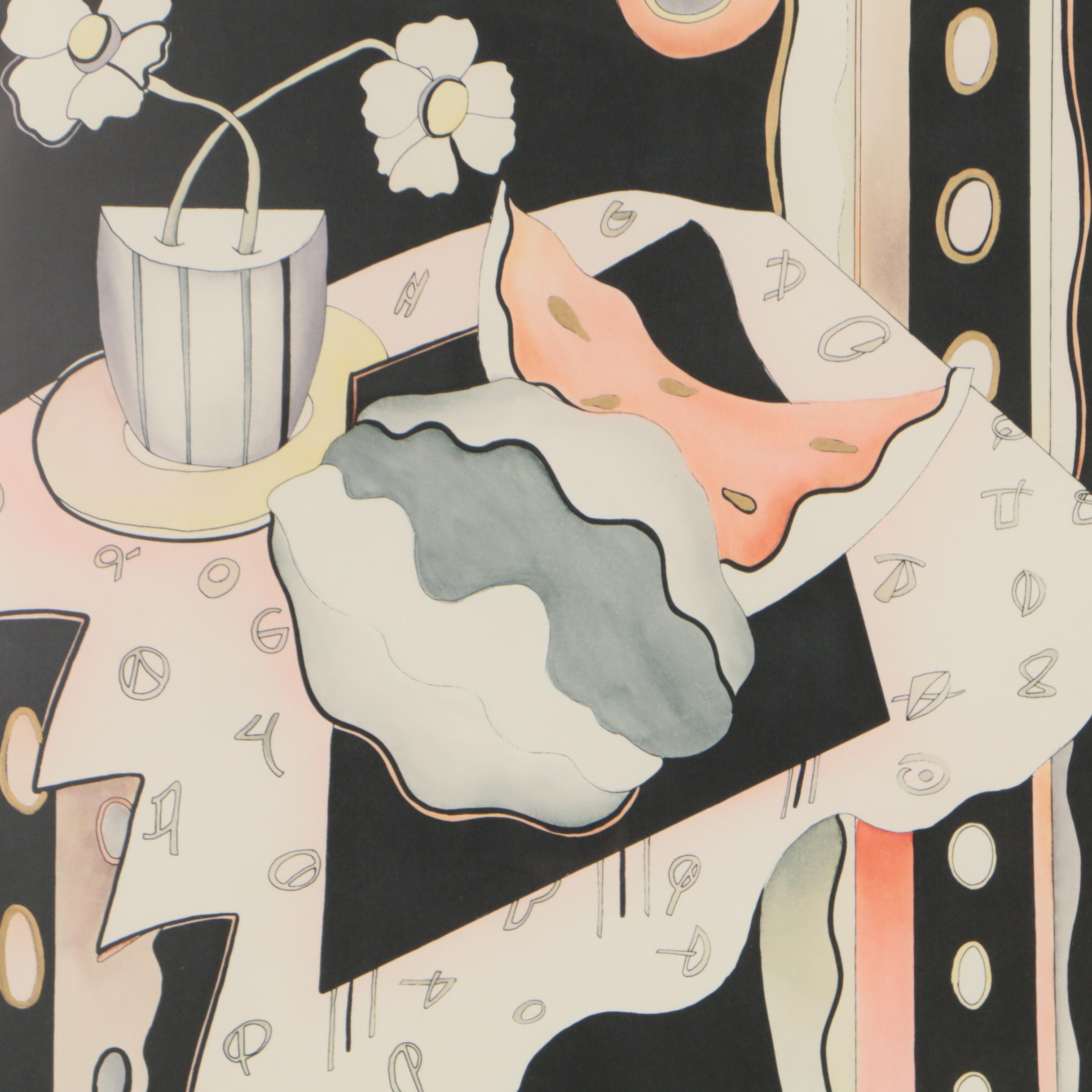 Laura Artusio Serigraphs "Cappucino" and "Espresso"