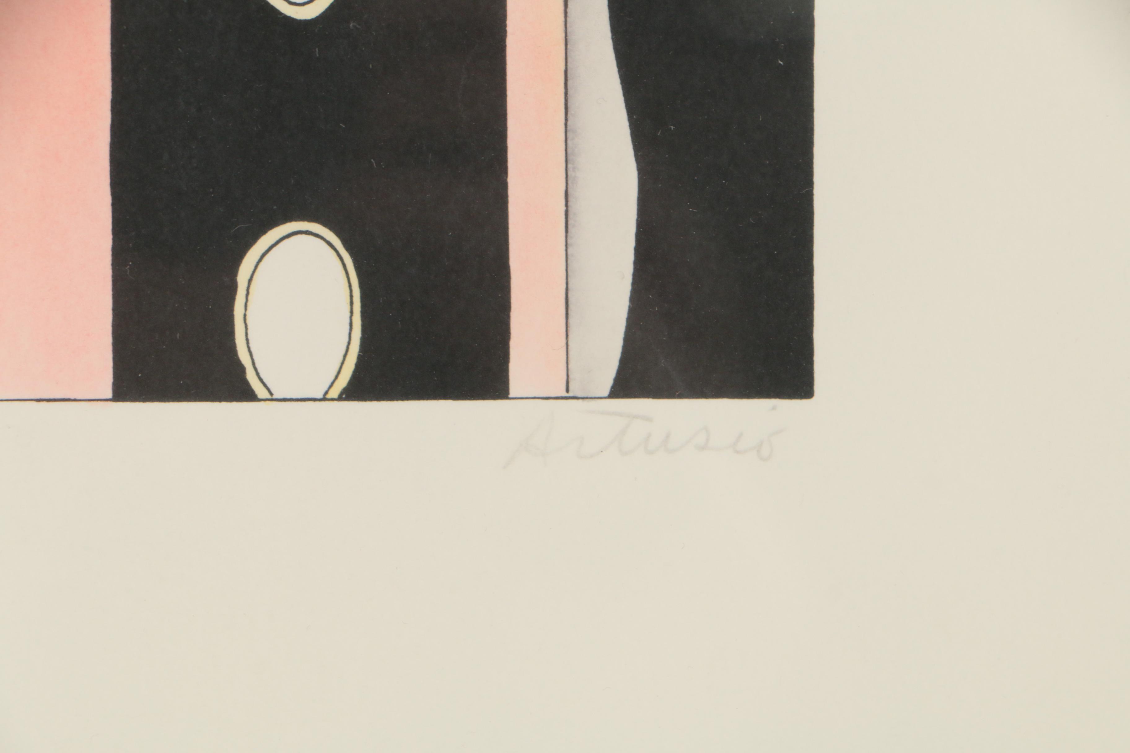 Laura Artusio Serigraphs "Cappucino" and "Espresso"