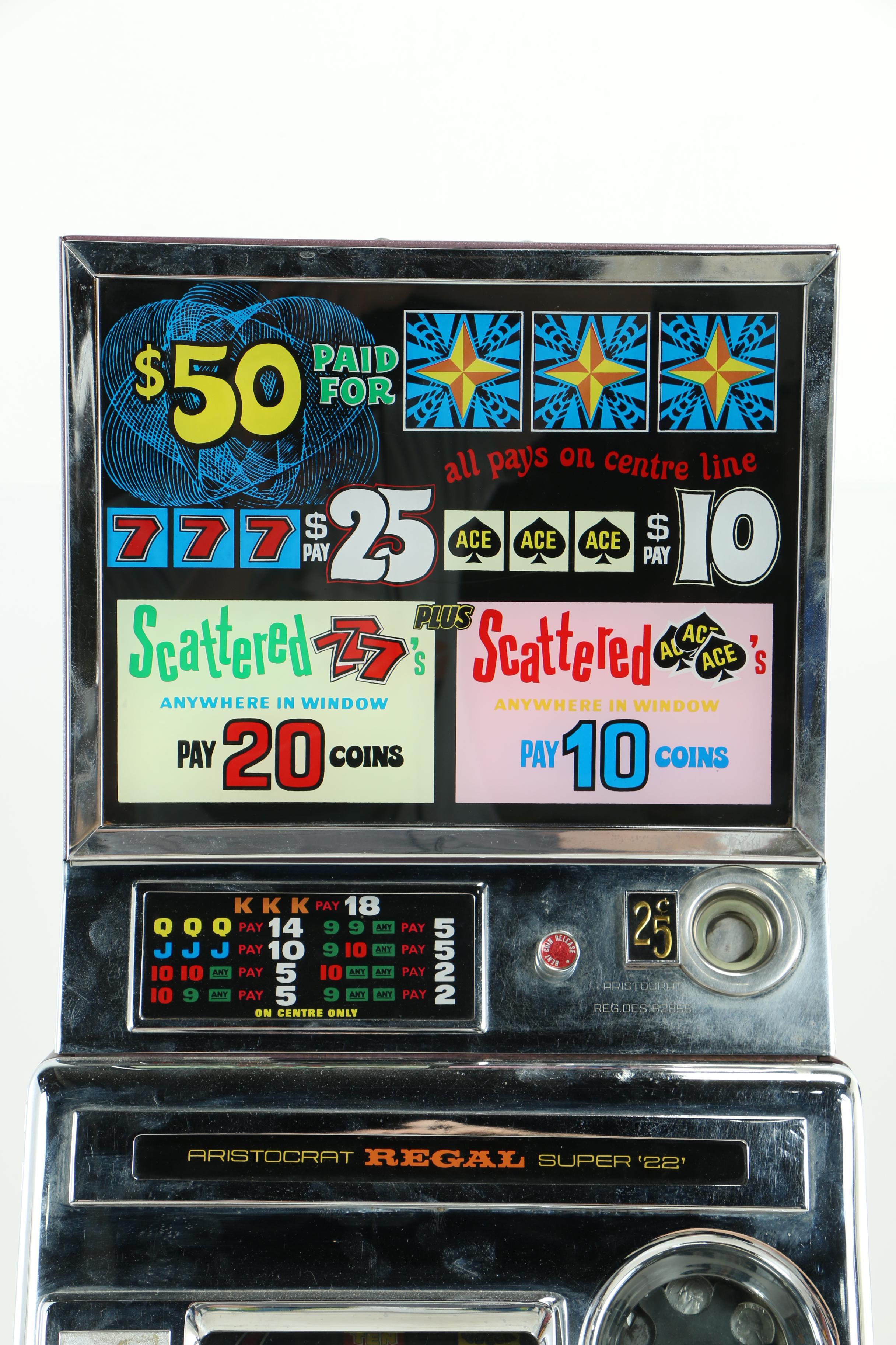 Aristocrat Regal "Scatterbrain" Super 22 Slot Machine