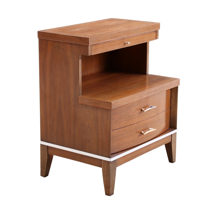 Mid Century Modern Walnut Nightstand