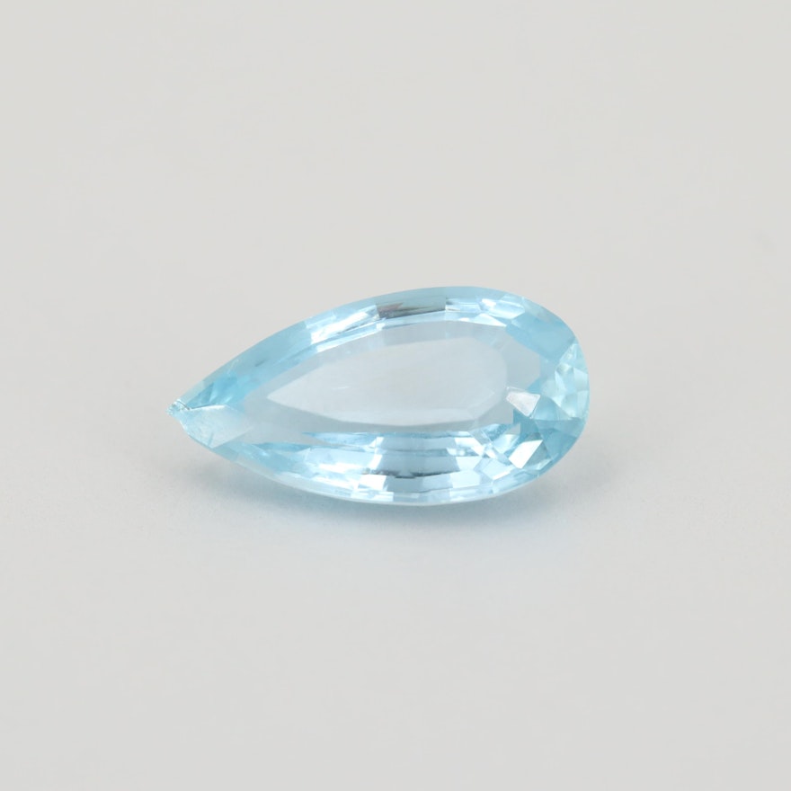 Loose 4.00 CT Aquamarine Gemstone