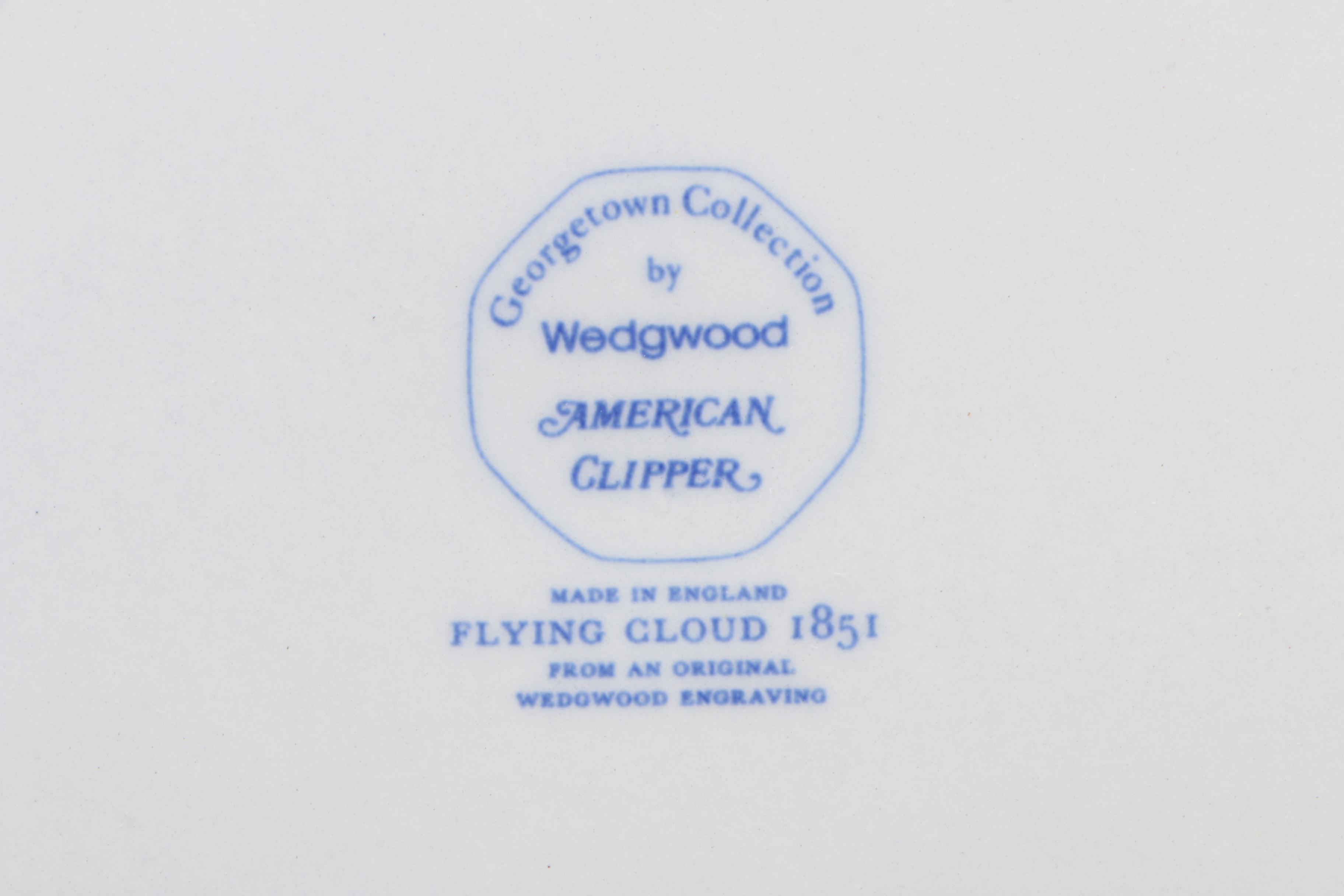 Wedgwood "American Clipper Blue" Porcelain Dinnerware, 1971 - 1991