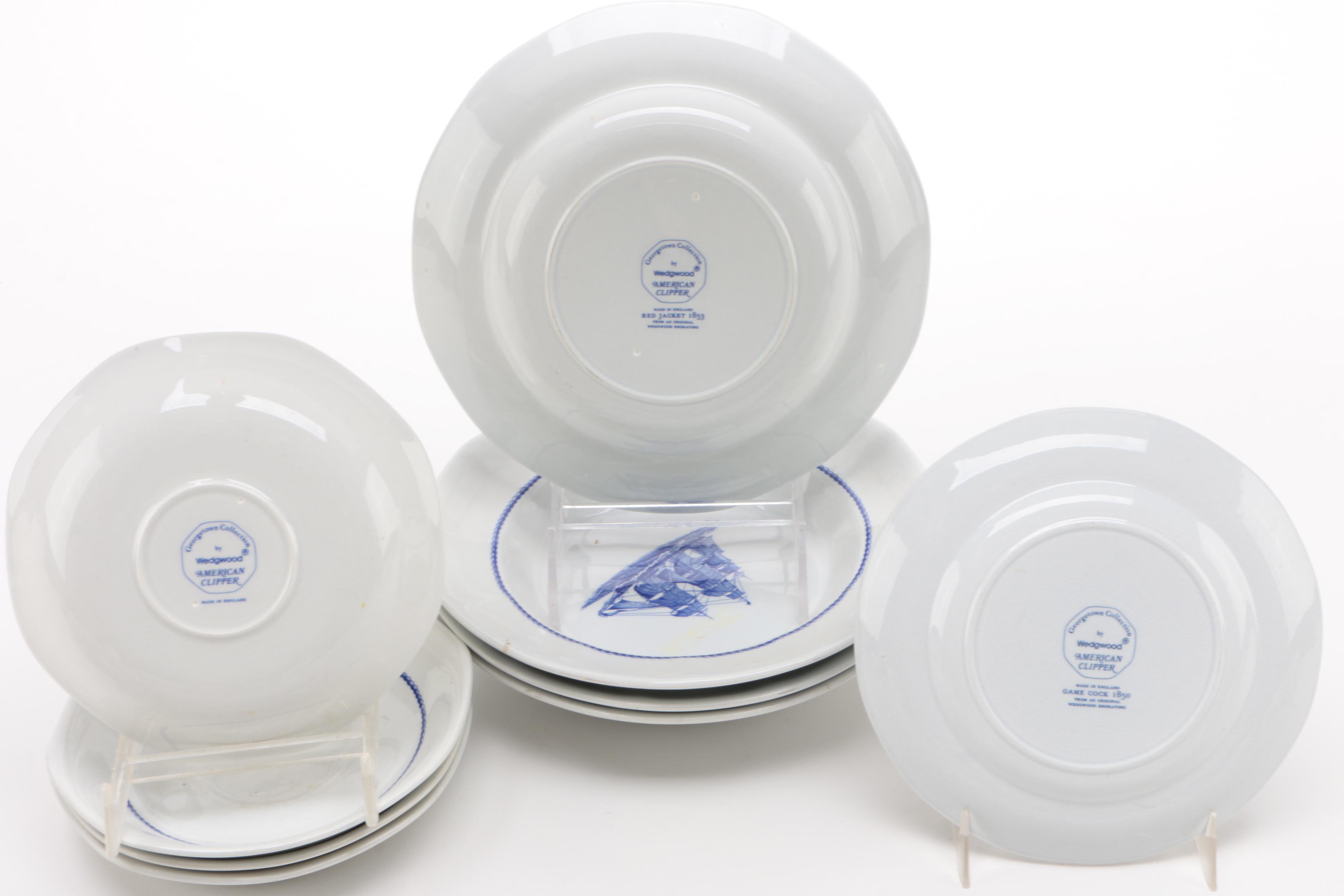Wedgwood "American Clipper Blue" Porcelain Dinnerware, 1971 - 1991