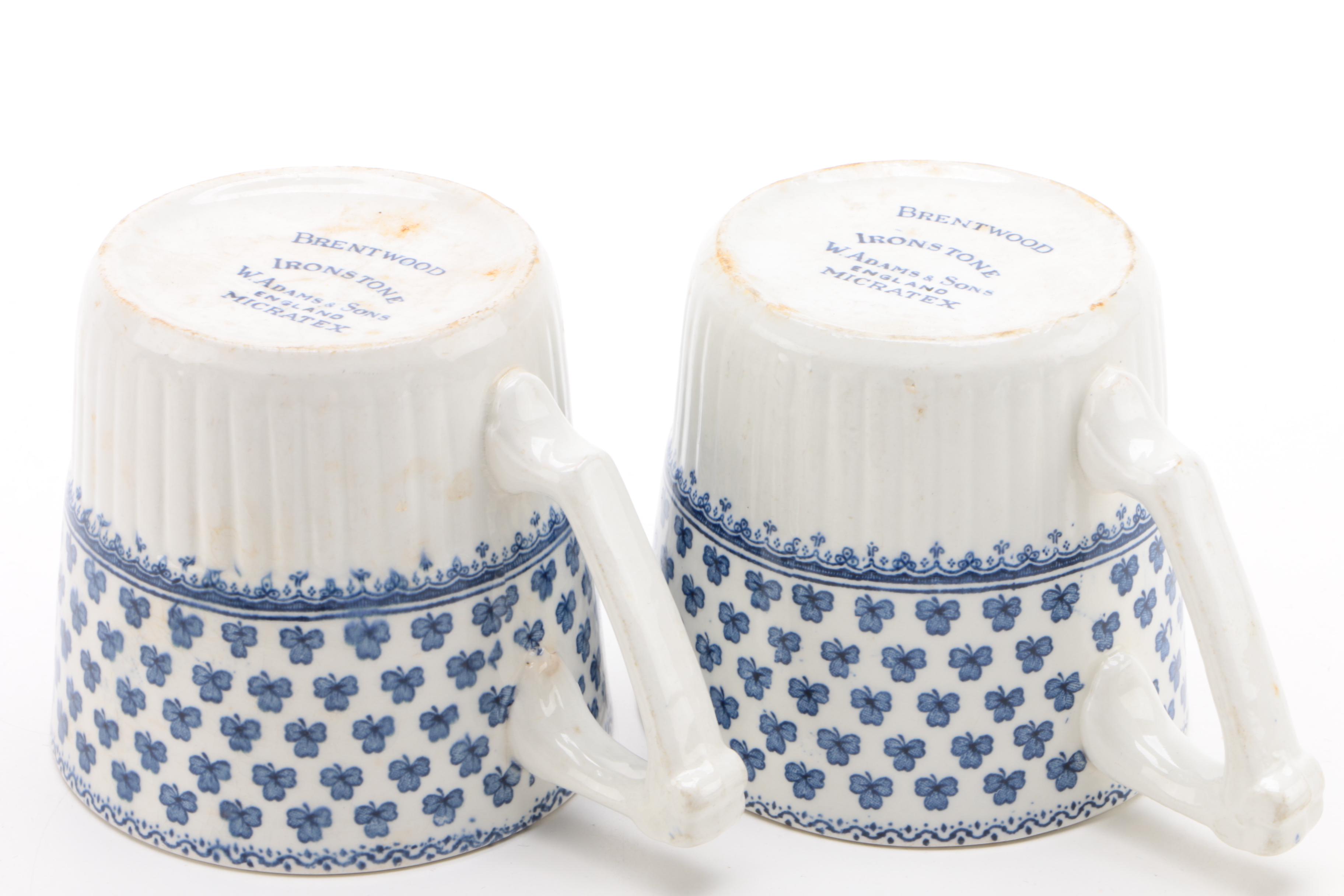 William Adams & Sons "Brentwood" Ironstone Dinnerware, 1969 - 1988