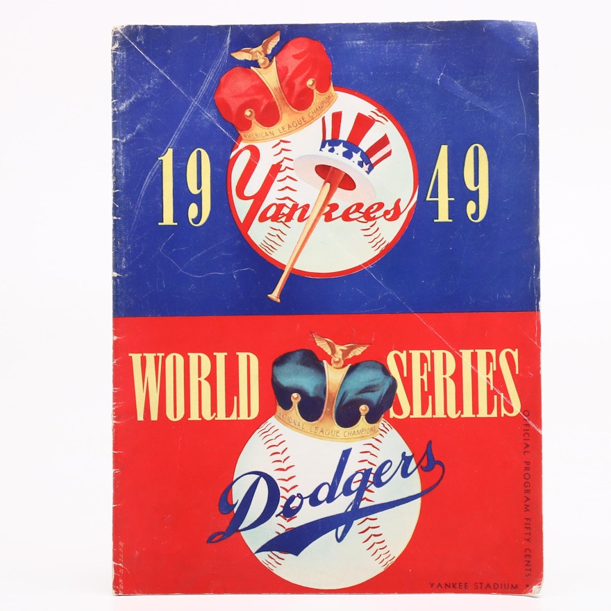 1949 World Series Program, Yankees vs. Dodgers