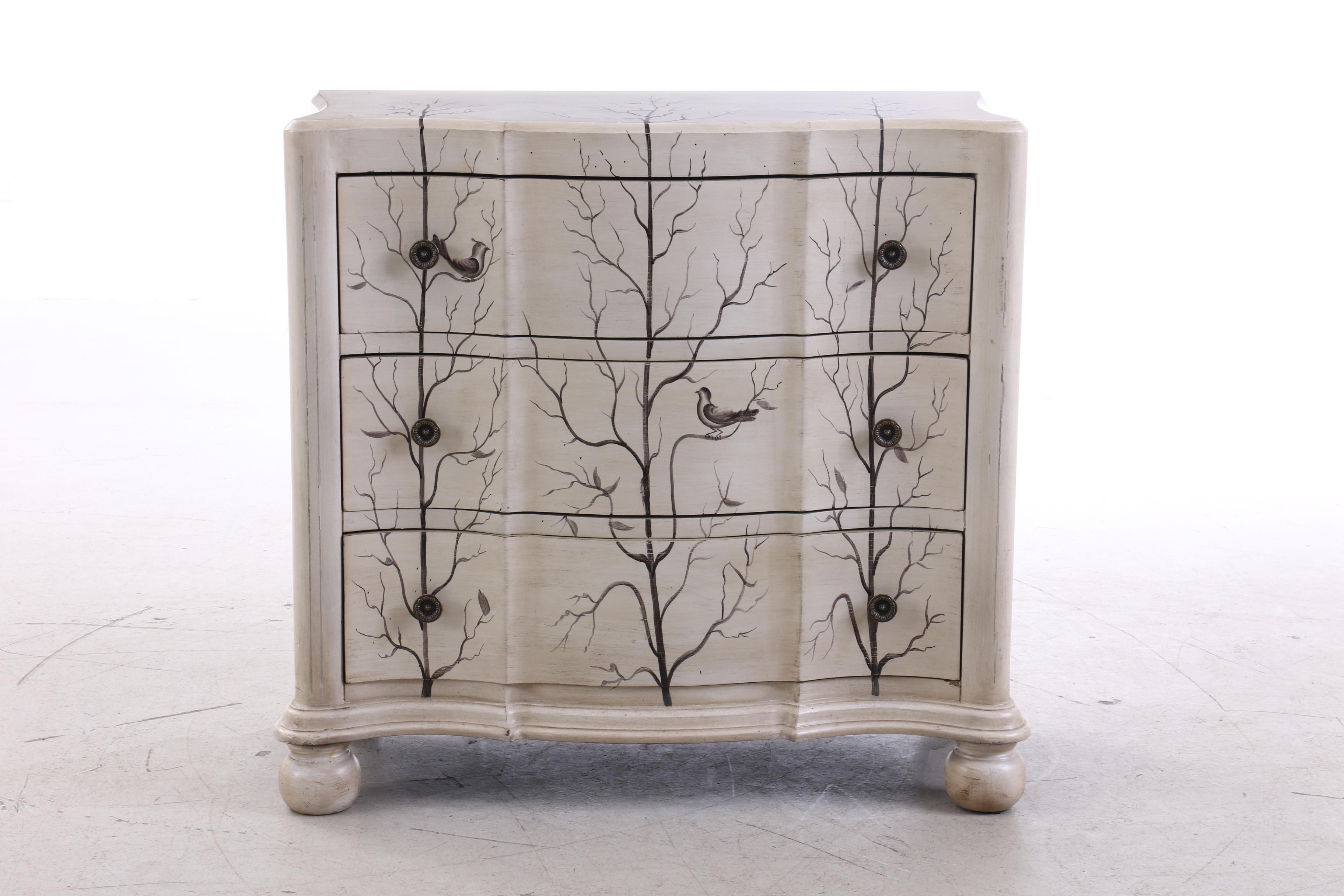 Chest of Drawers with Hand-Painted Designs