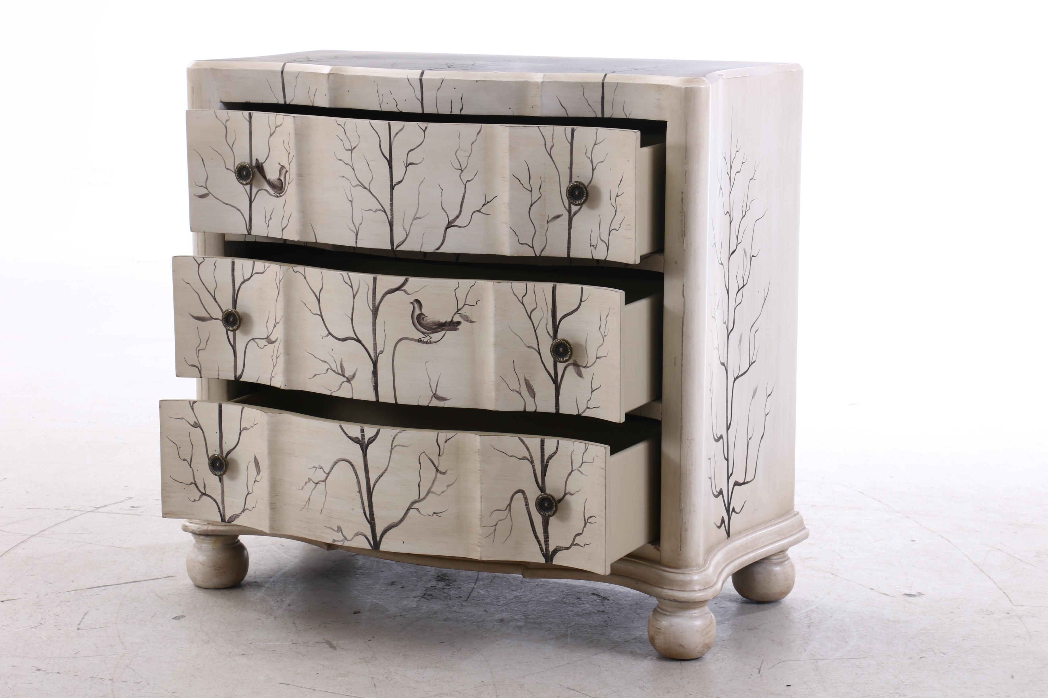 Chest of Drawers with Hand-Painted Designs
