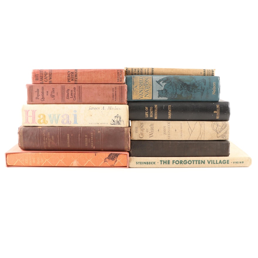 "The Grapes of Wrath" and Other Vintage Books