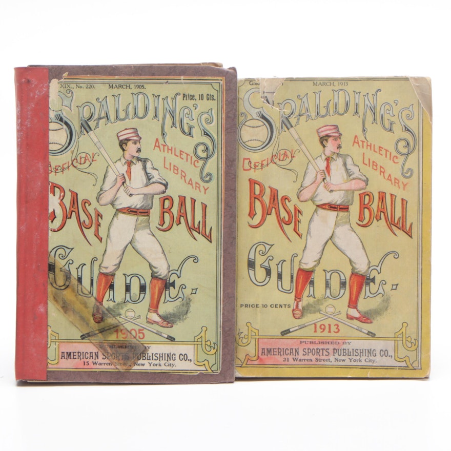 1905 and 1913 Spalding's Baseball Guides