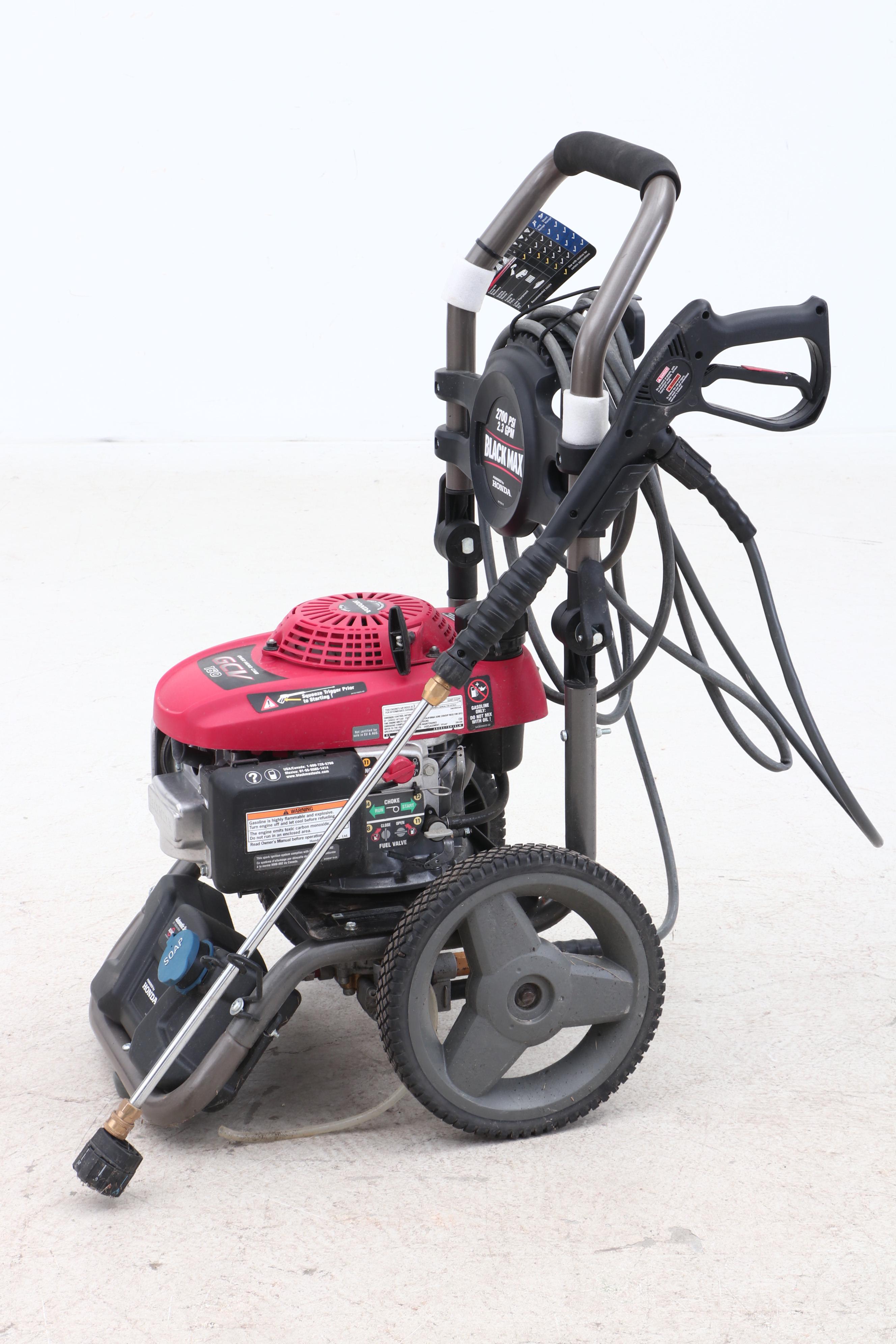 Honda Black Max 2700 PSI Pressure Washer