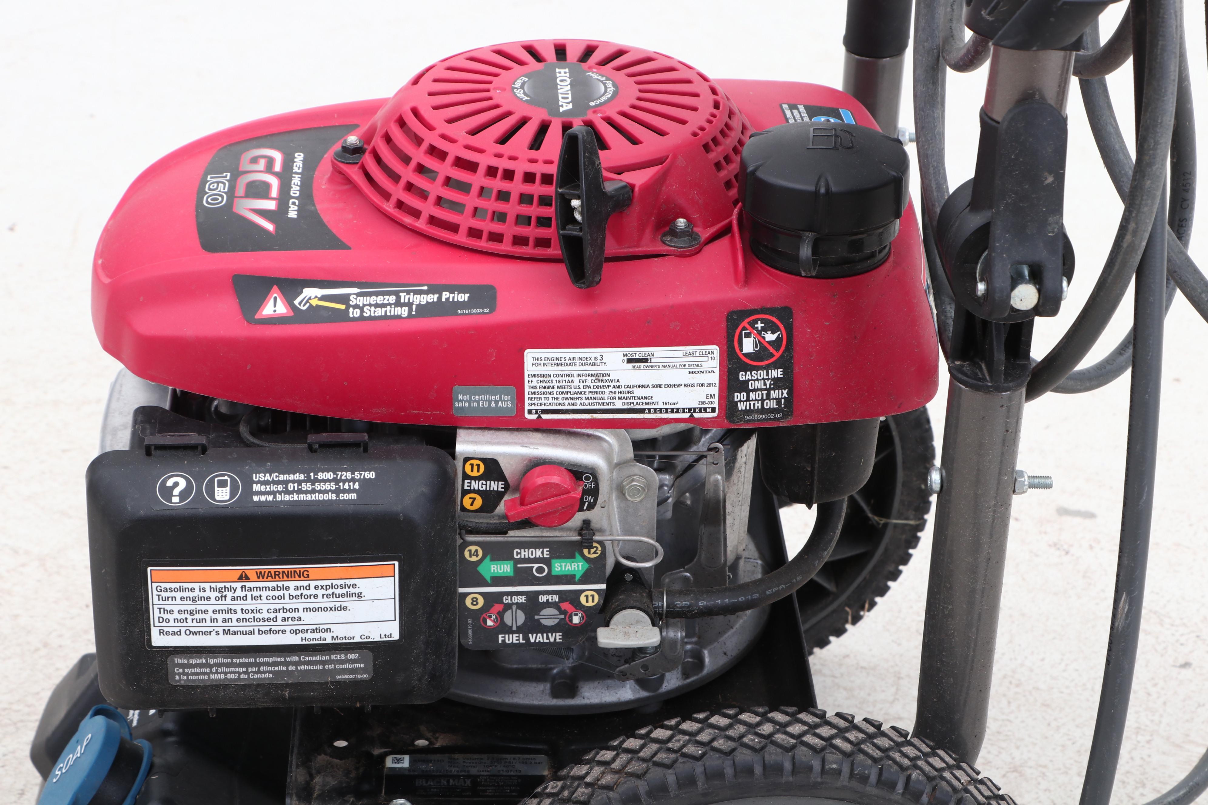 Honda Black Max 2700 PSI Pressure Washer