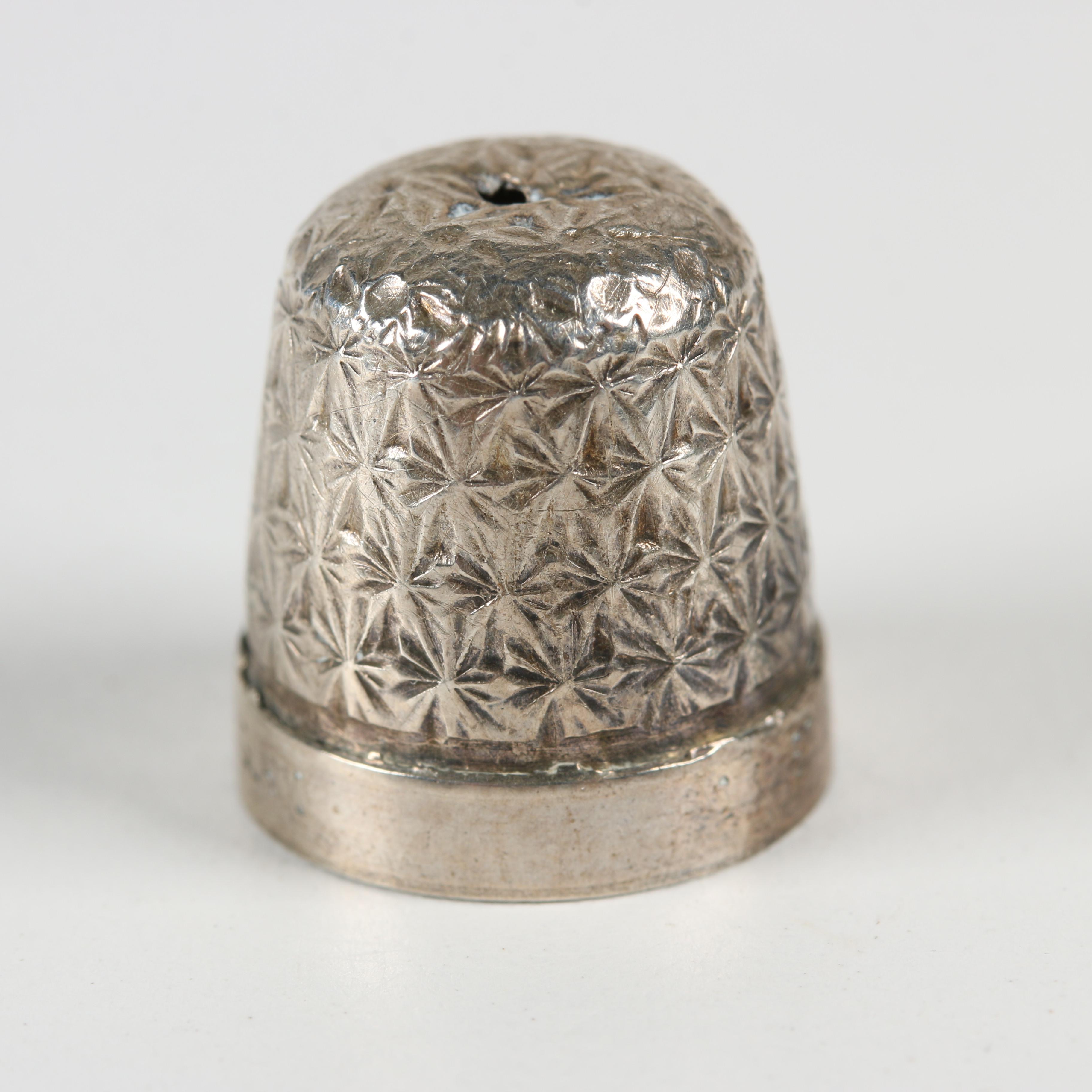 Sterling Silver Thimble Assortment, Early to Mid 20th Century