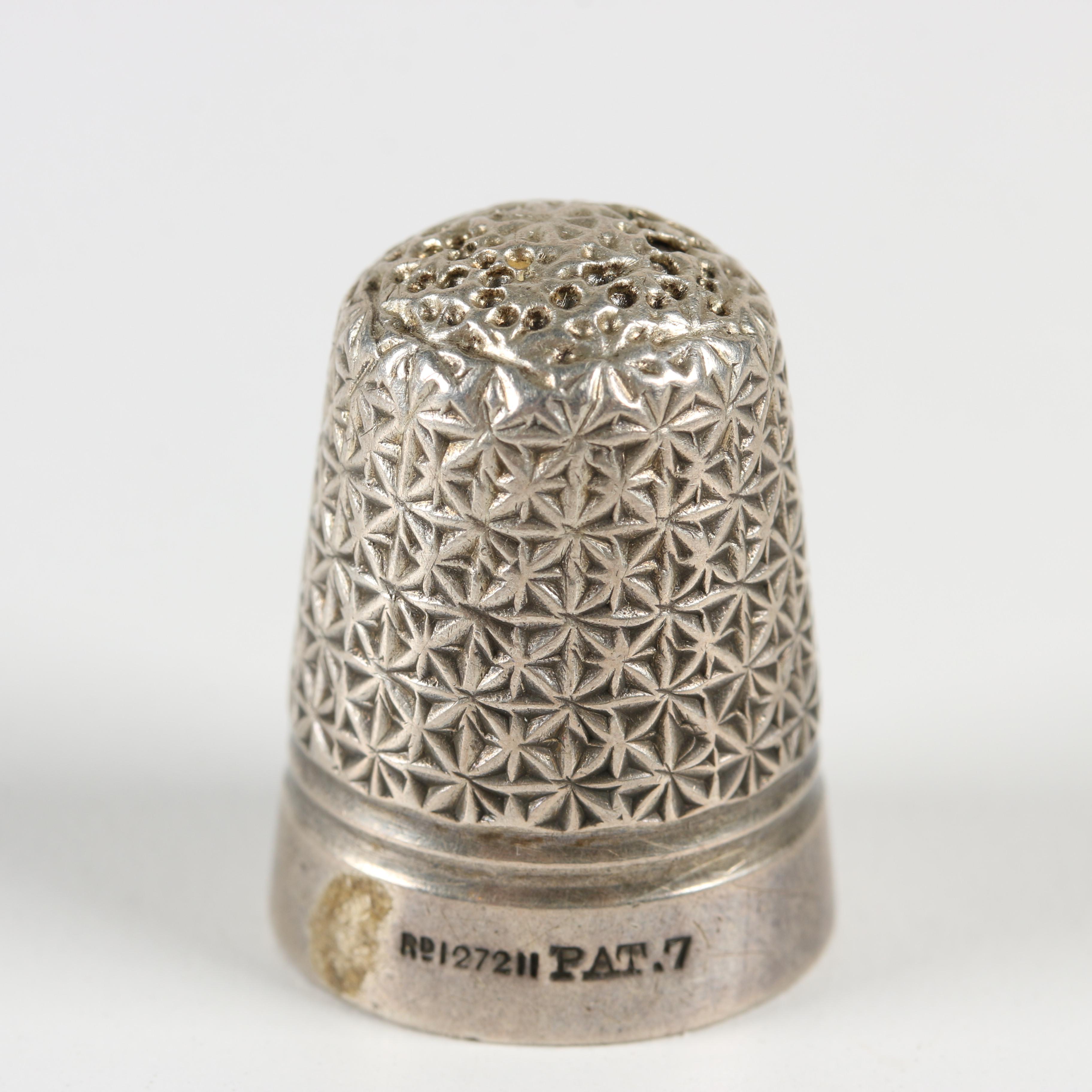 Sterling Silver Thimble Assortment, Early to Mid 20th Century