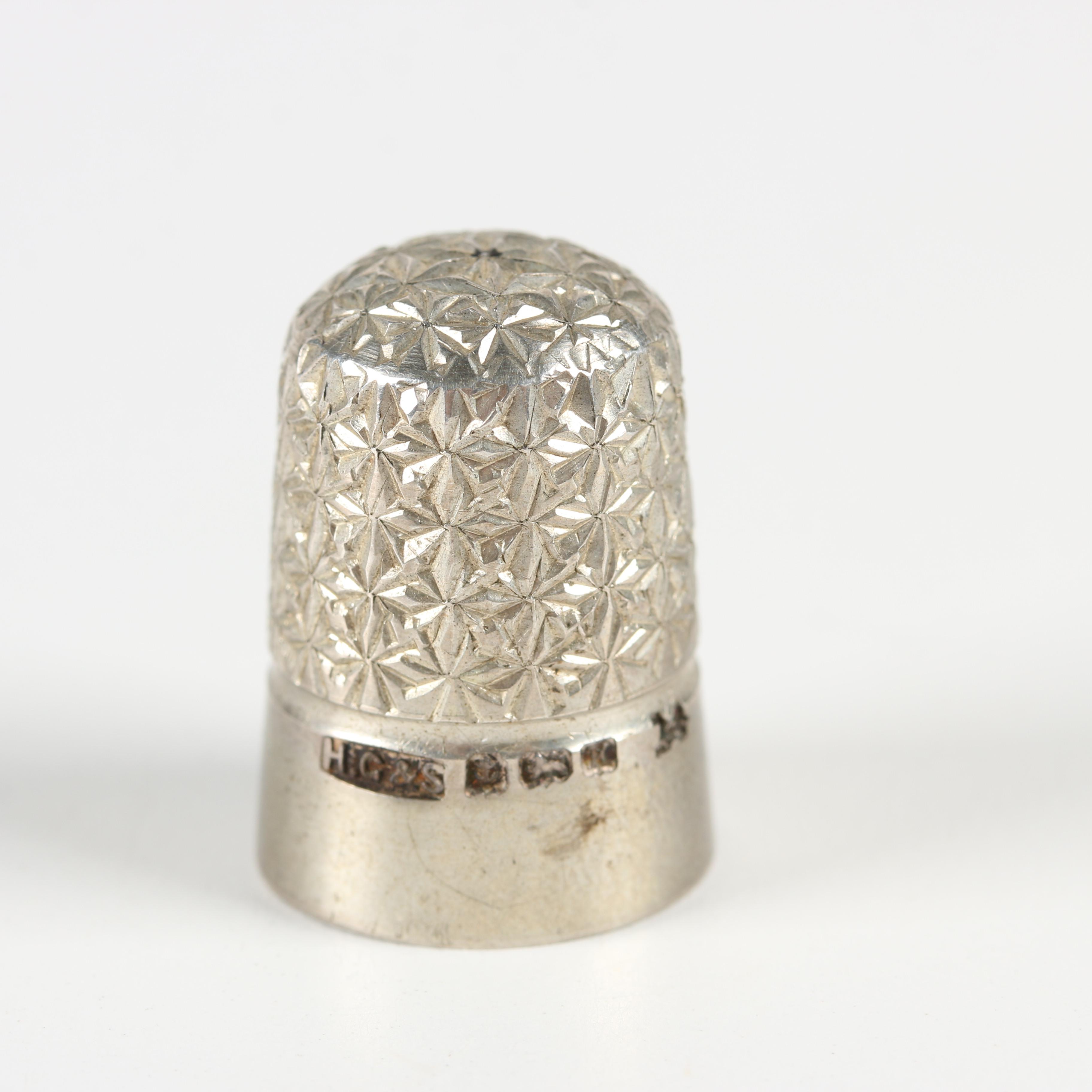 Sterling Silver Thimble Assortment, Early to Mid 20th Century