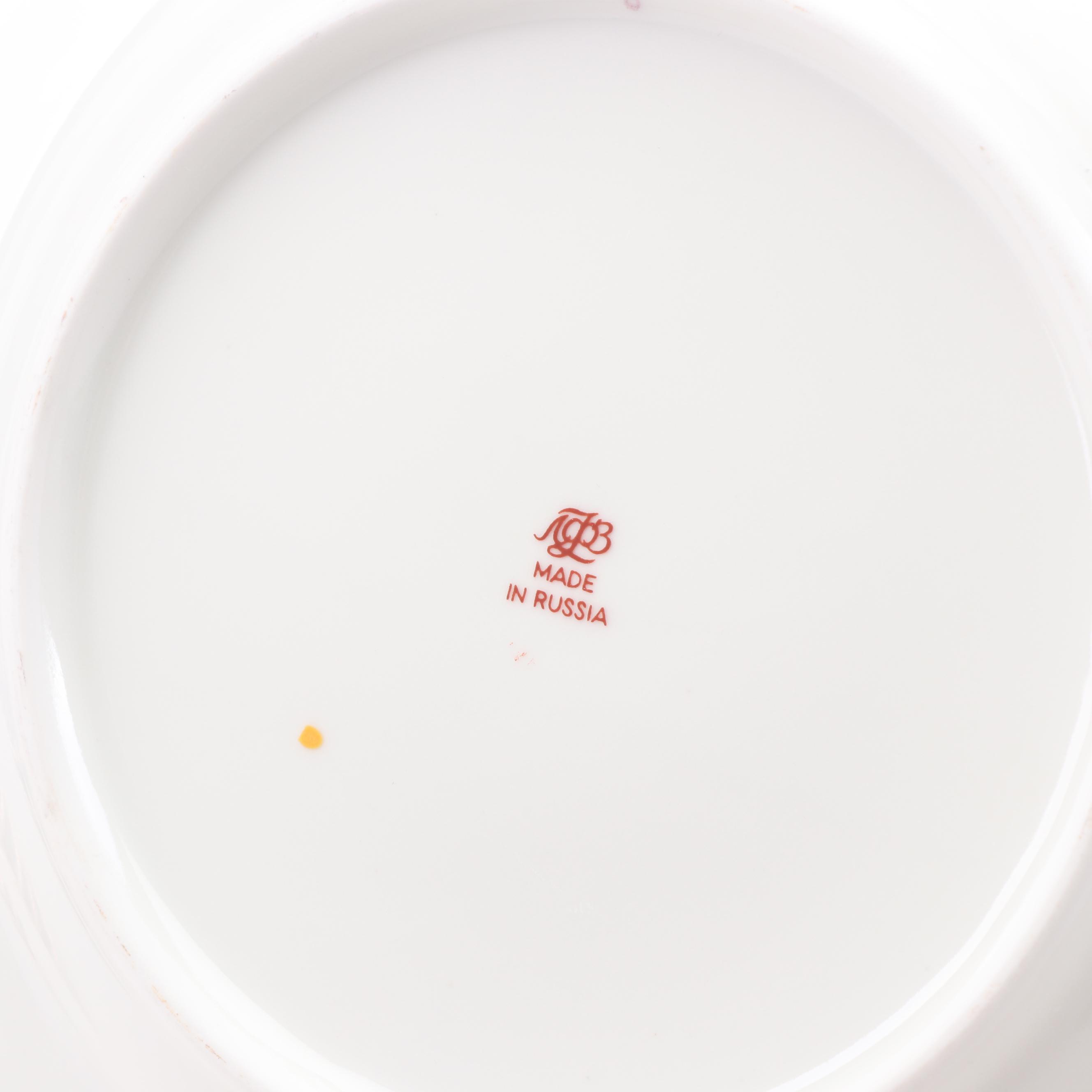 Russian Lomonosov Porcelain Dinnerware